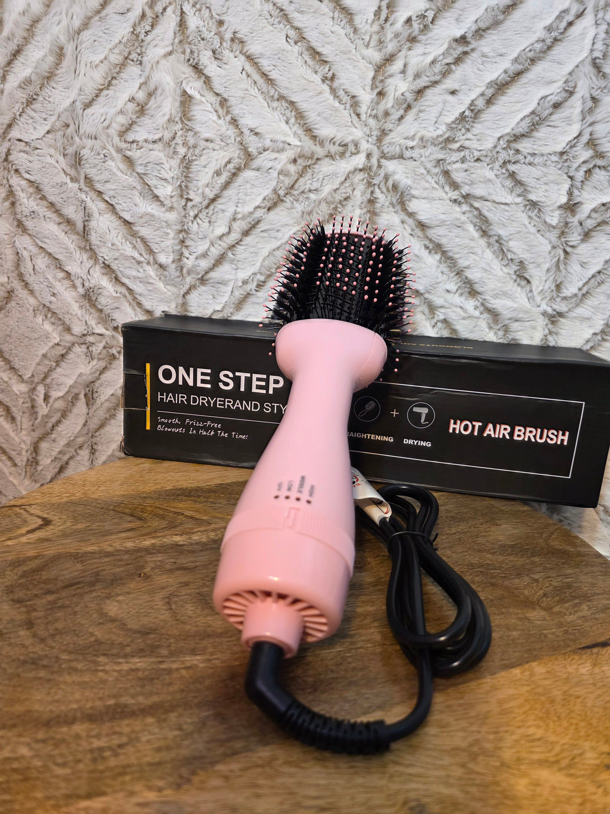 One step hot air brush / pink