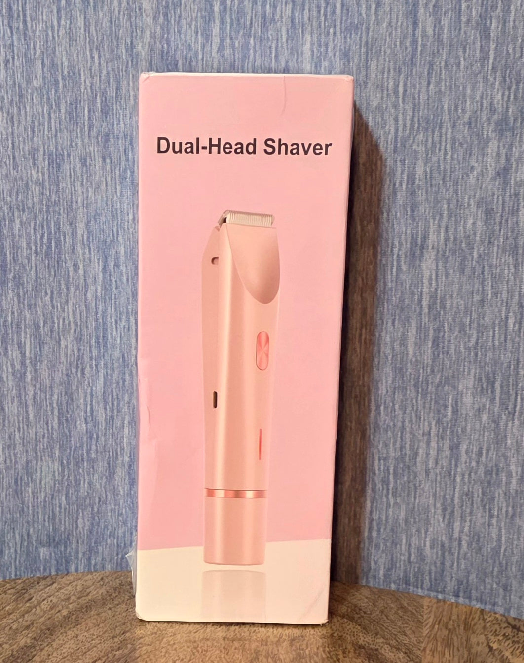 Pink dual head shaver