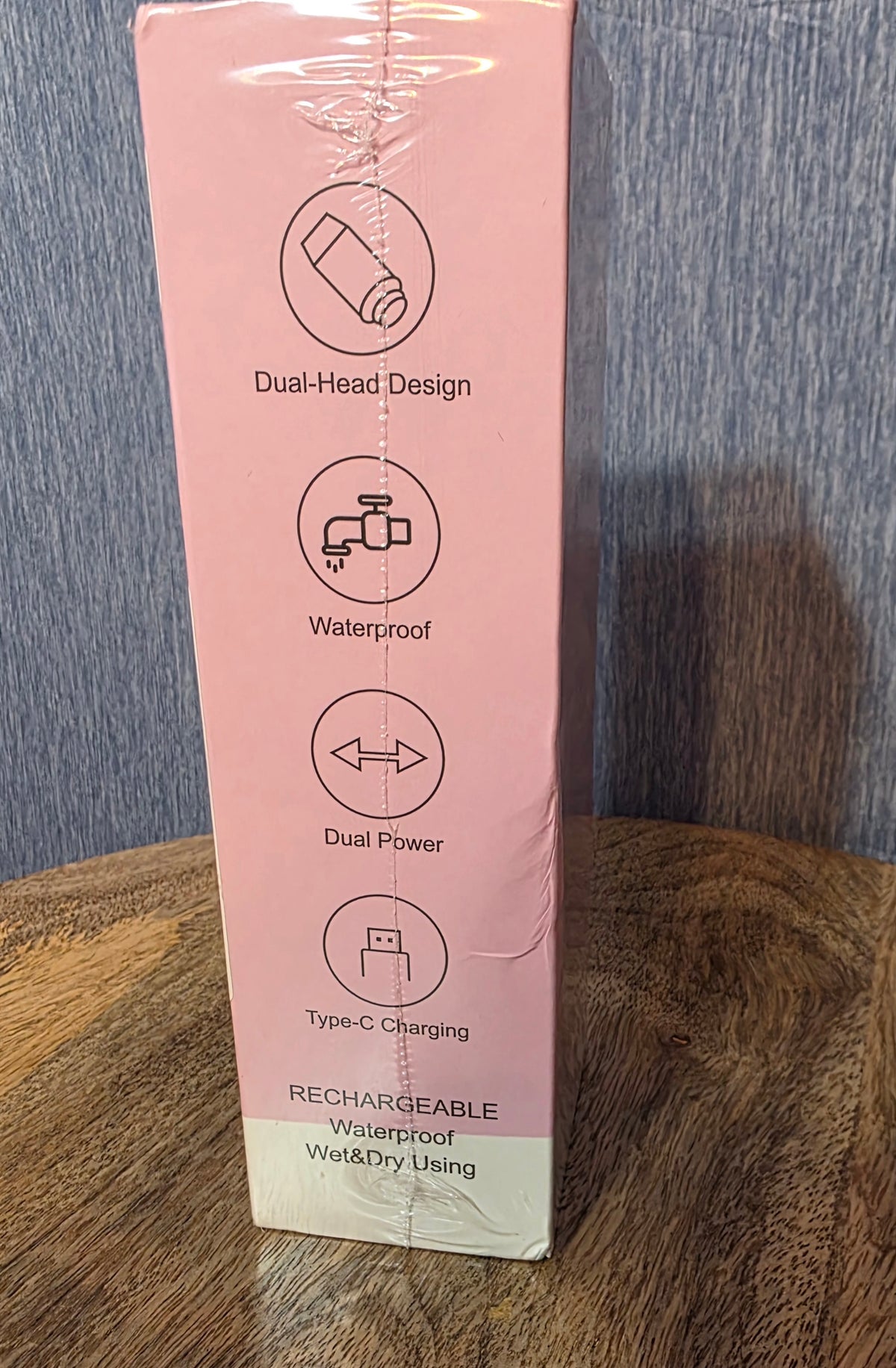Pink dual head shaver