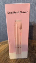 Pink dual head shaver