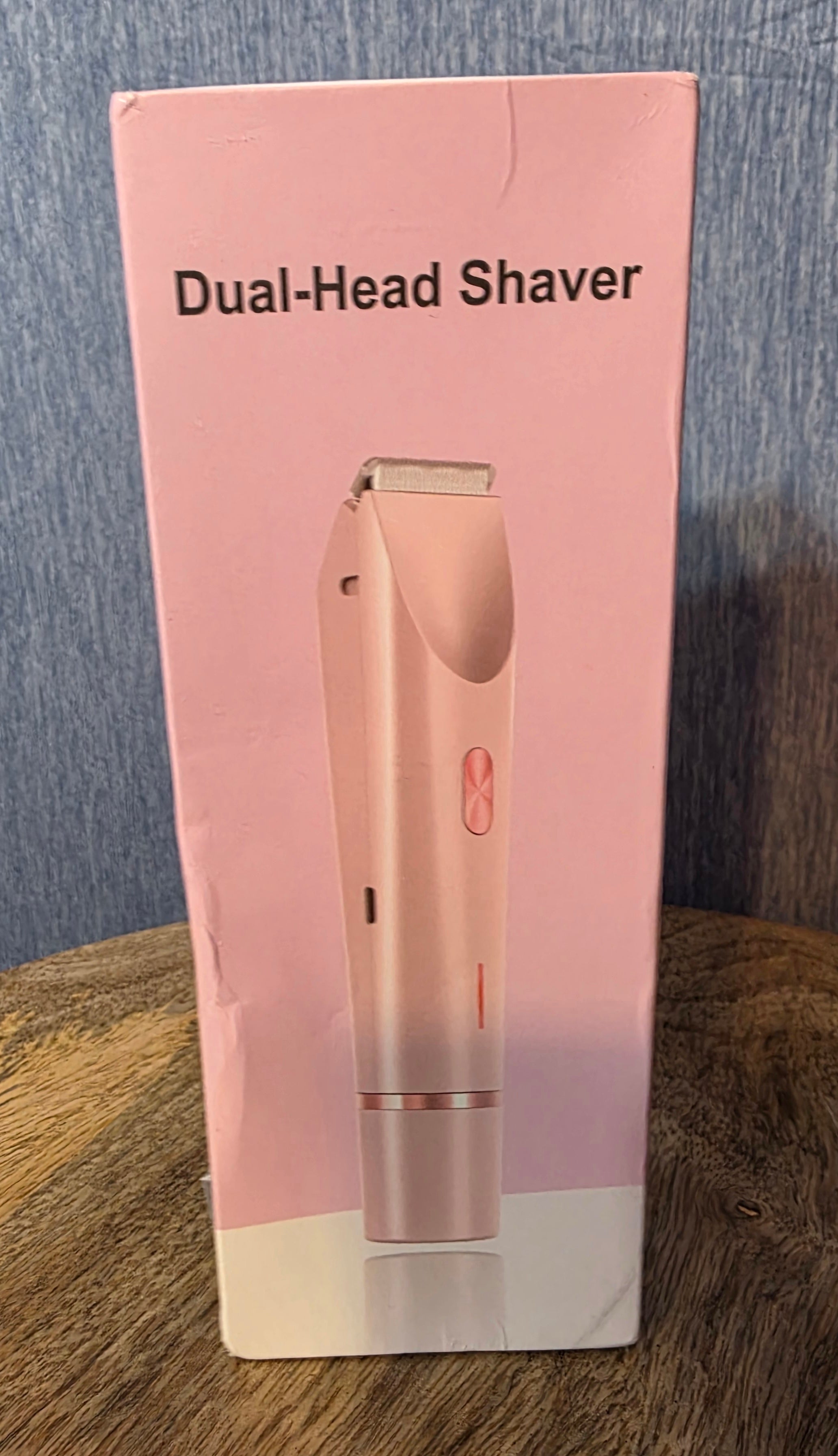 Pink dual head shaver