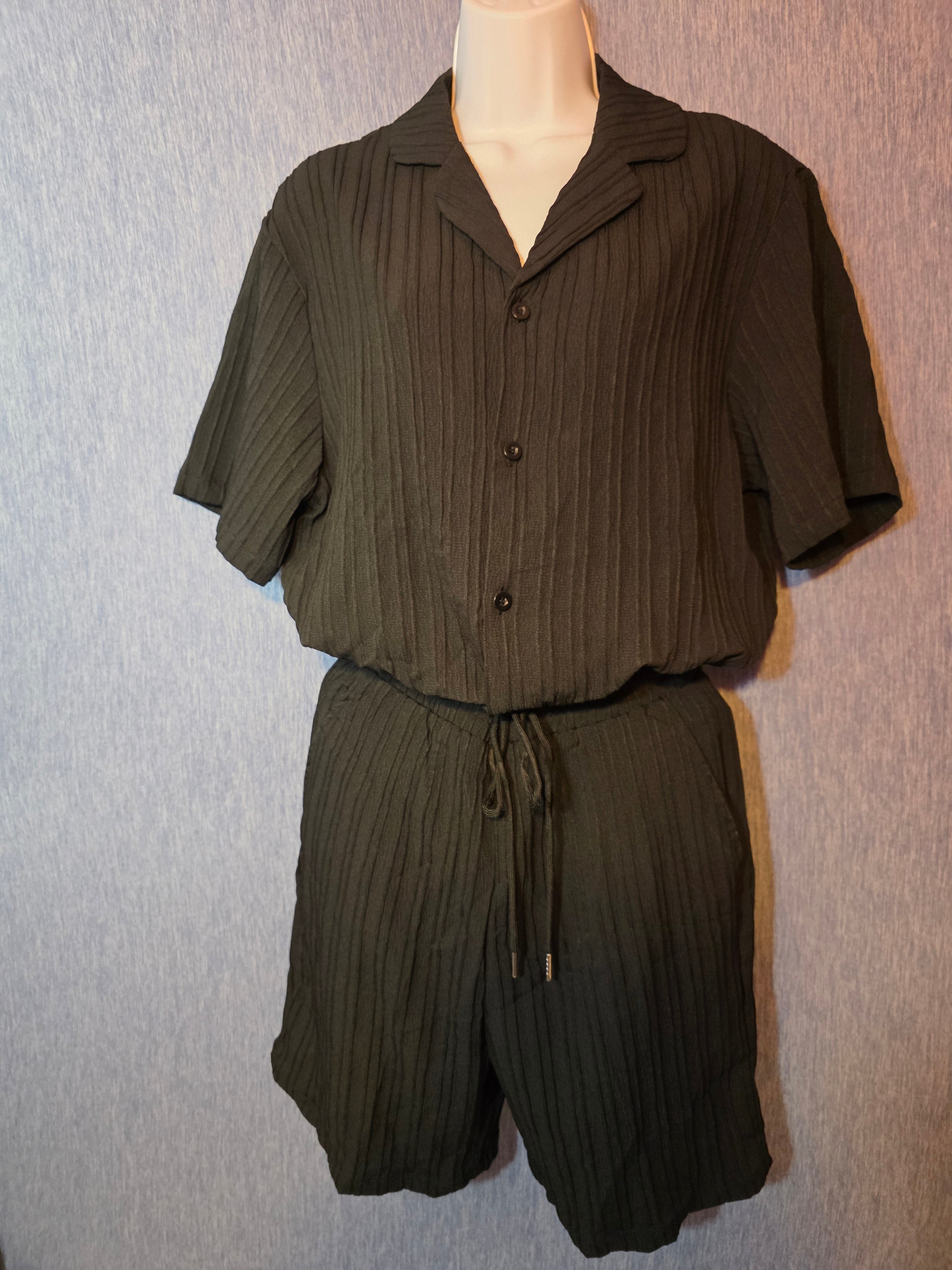 2 piece light weight material womans short set