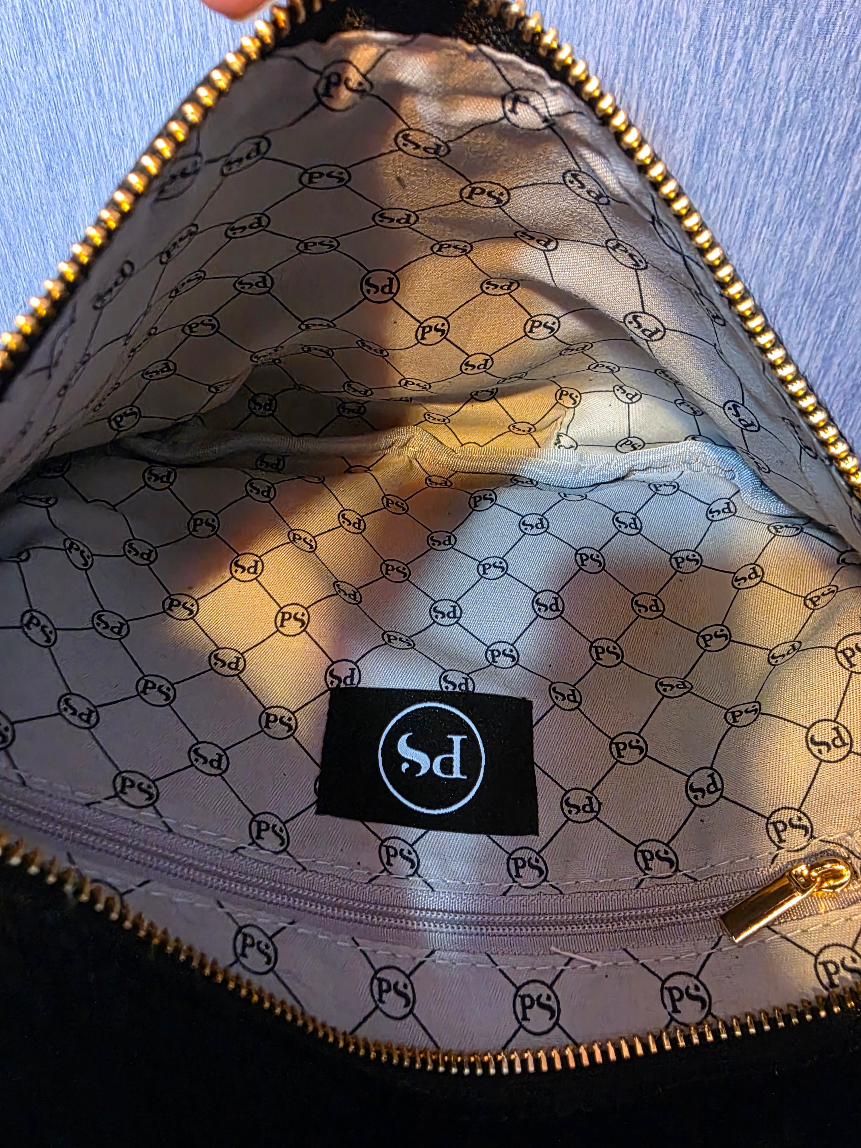 The Hair on Hide Weastern Bum Bag by Pretty Simple in Black