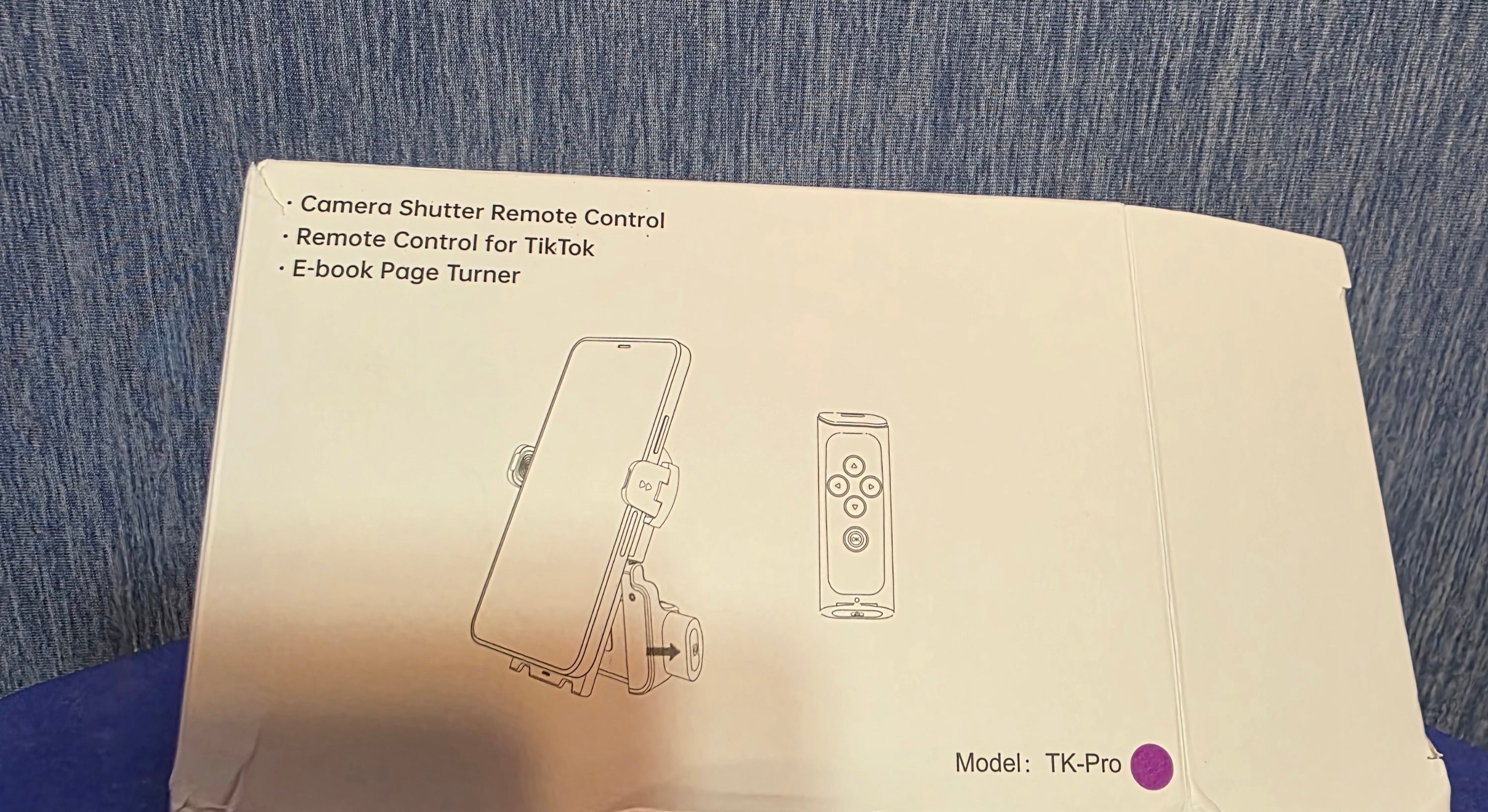 Camera shutter remote control for ticktok E-book page turner