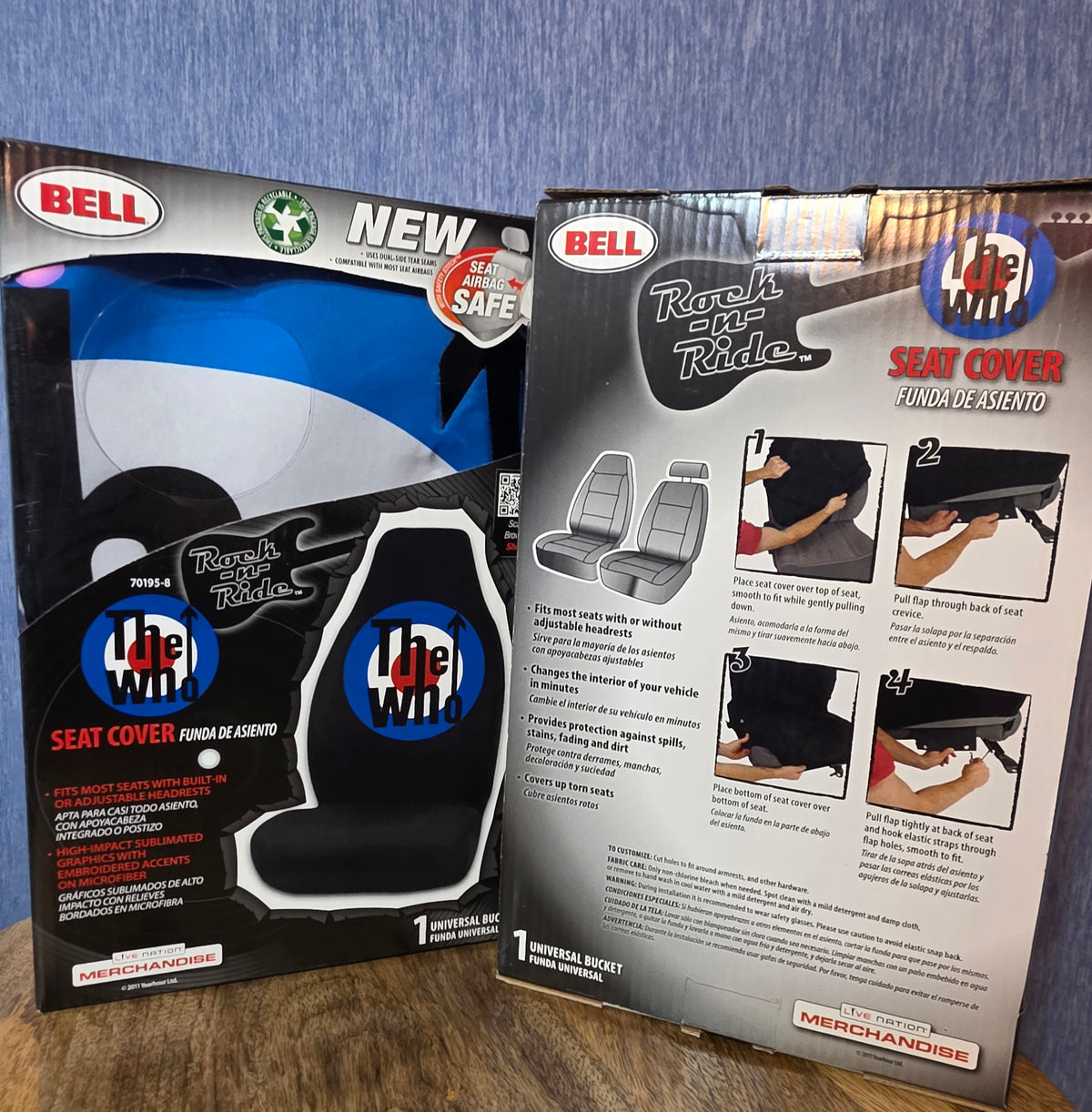 Set of bucket seat covers