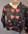 Little girls light weight jacket zip up with hood