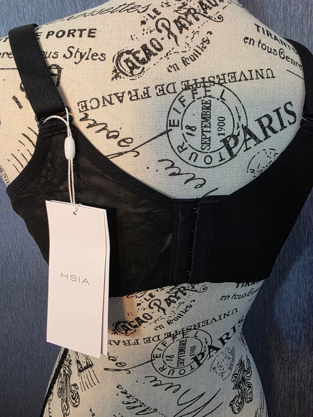 HSIA black shear bra size 38DD