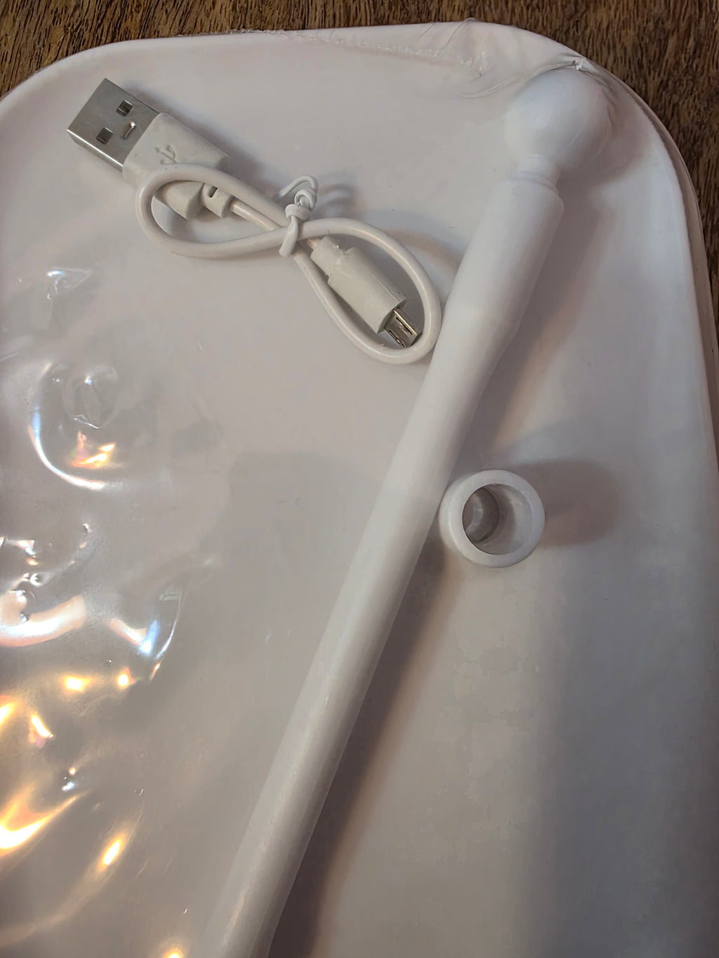Base and stand replacement for makeup mirror rechargeable LED