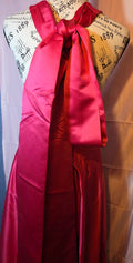 Long red dress heavy materials