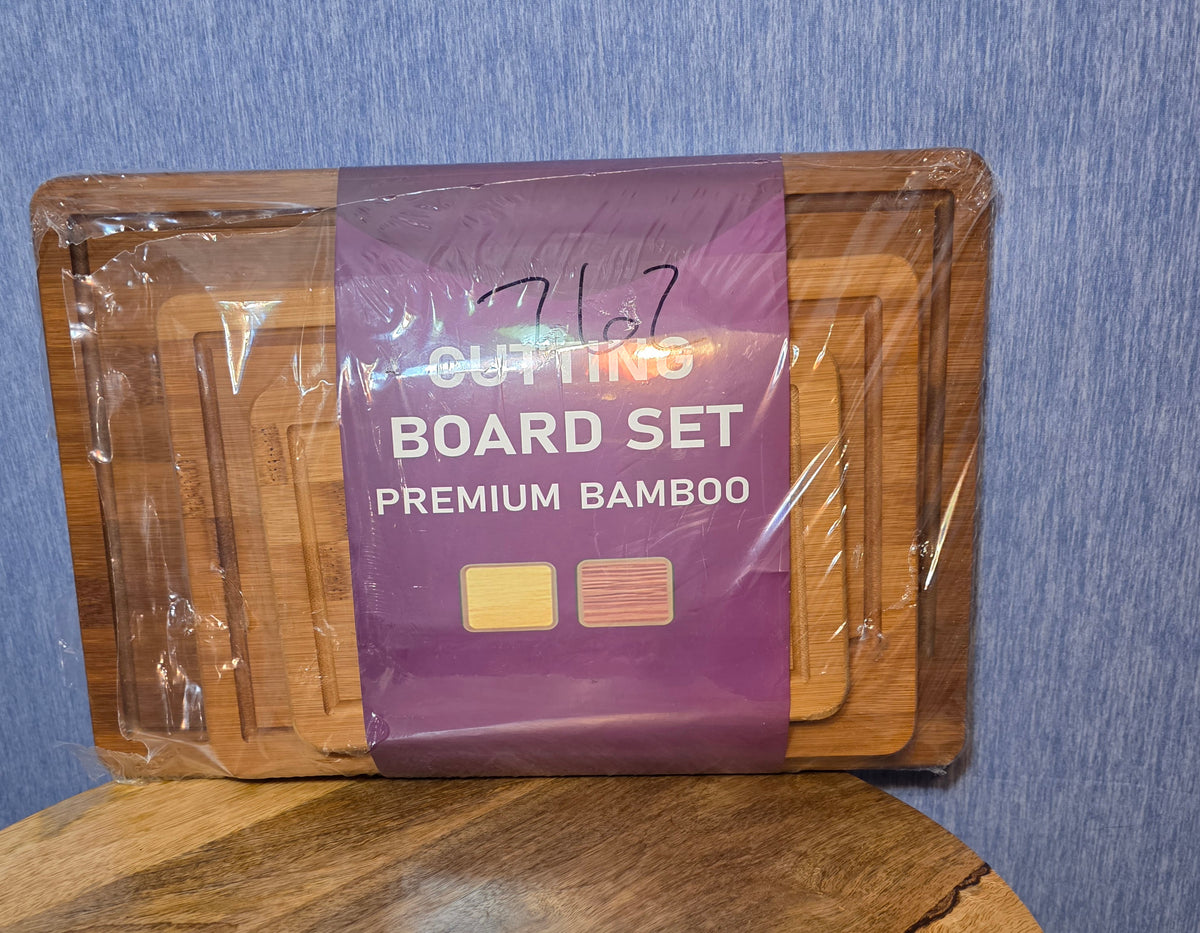 3 pack large meduim small Bamboo Cutting Boards