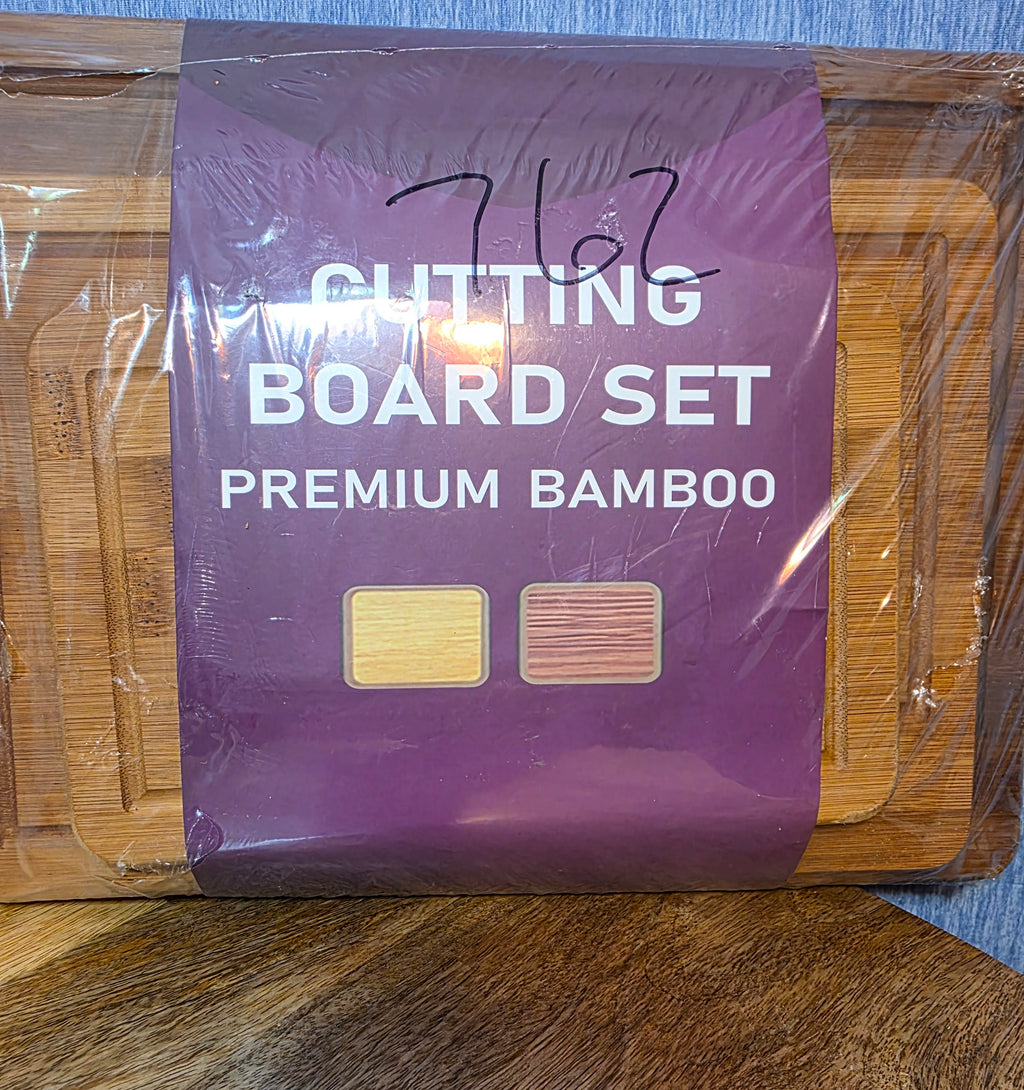 3 pack large meduim small Bamboo Cutting Boards
