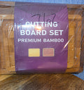 3 pack large meduim small Bamboo Cutting Boards