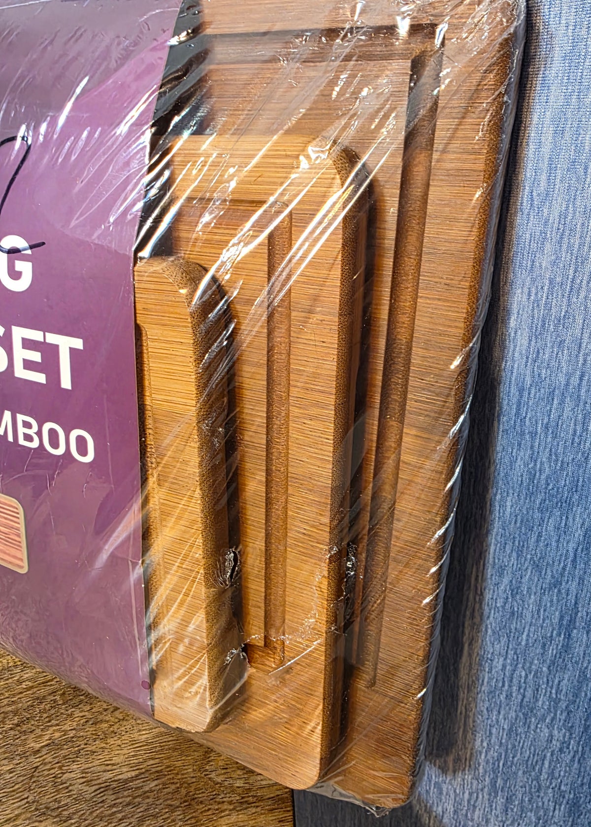 3 pack large meduim small Bamboo Cutting Boards