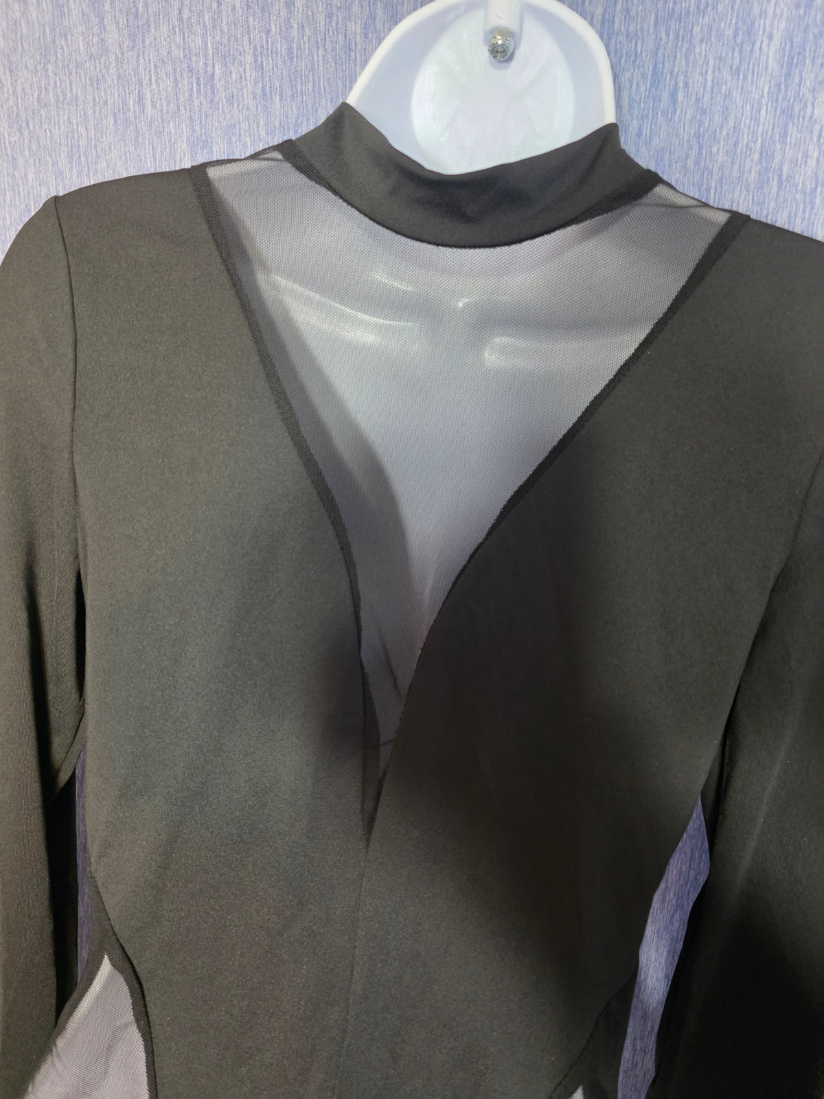 Black body suit / snap crotch soft material