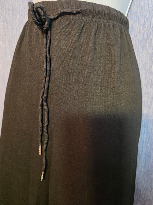 Black sweat pants pockets on each side flare leg very soft