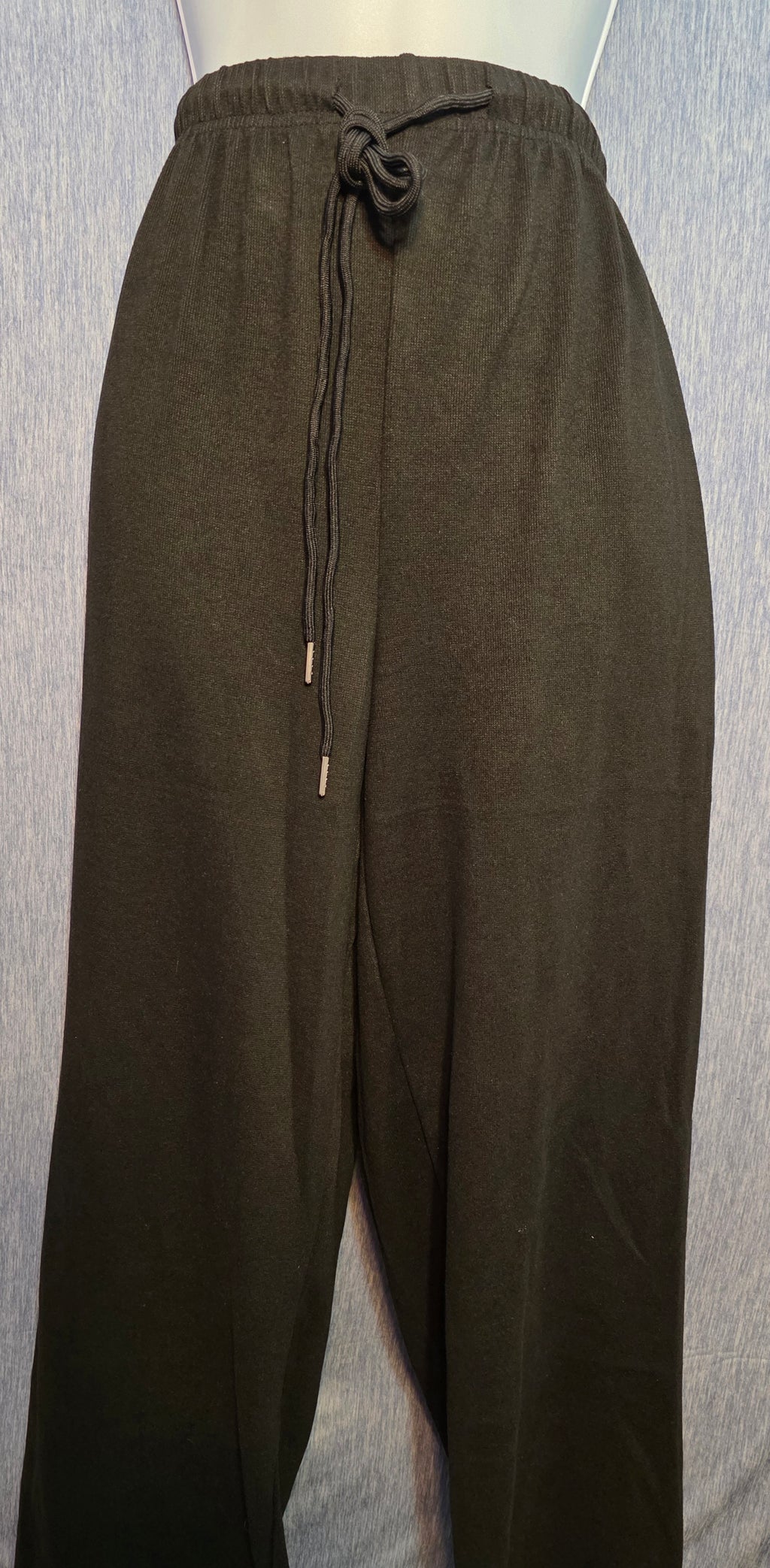 Black sweat pants pockets on each side flare leg very soft