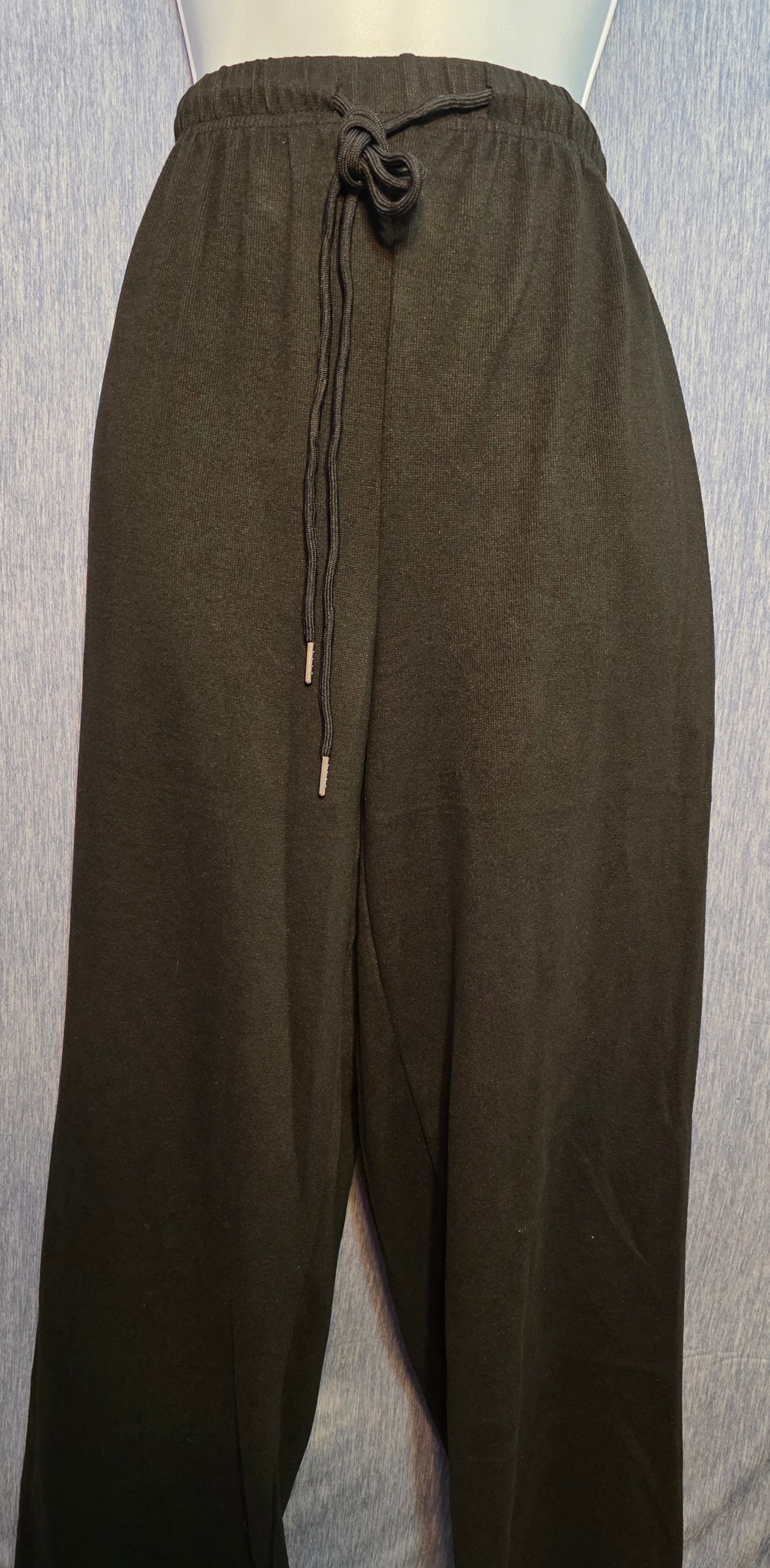Black sweat pants pockets on each side flare leg very soft