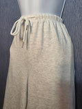 Light Grey meduim size sweat pants pockets drawstring
