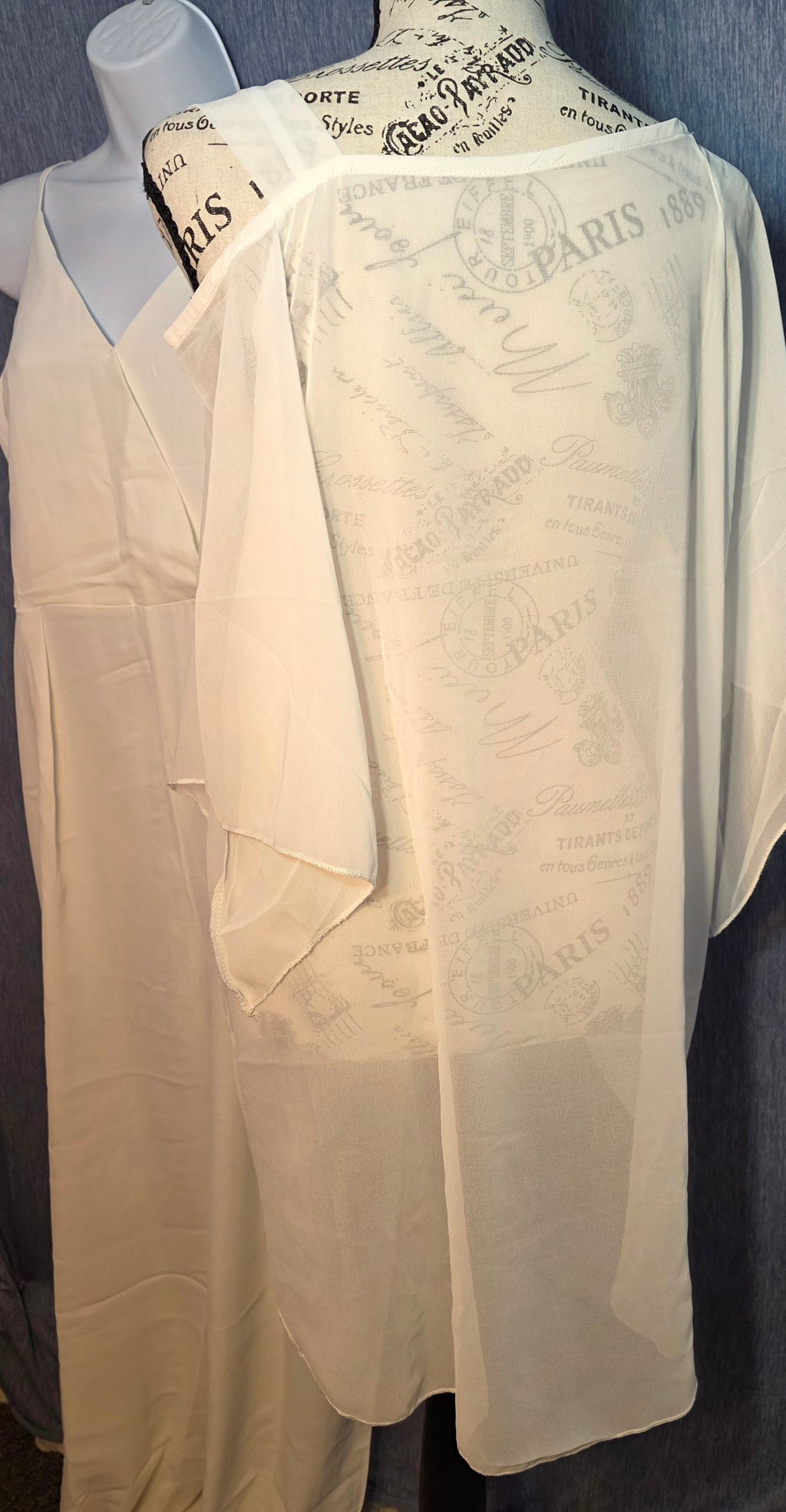2 piece set jumper and cover up top with sheer back