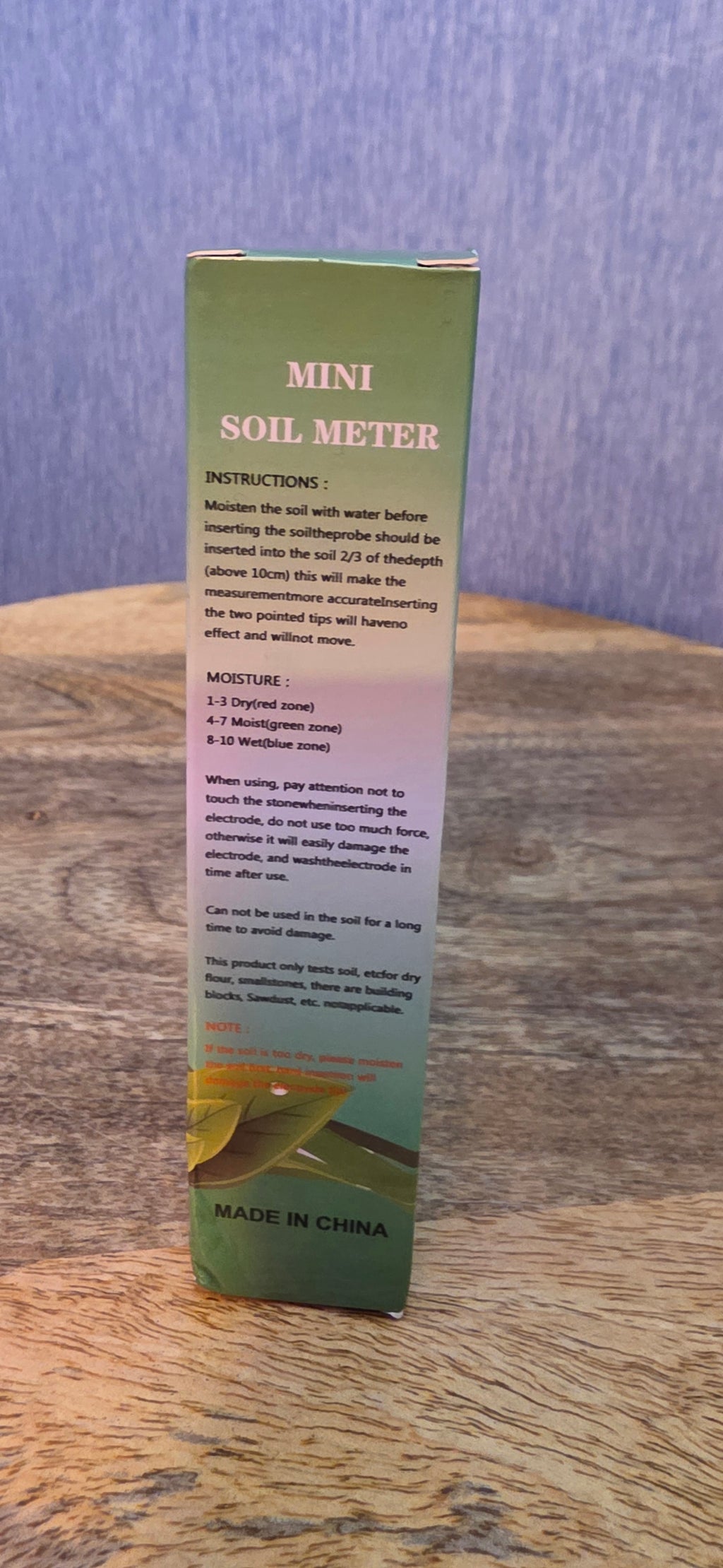 Mini soil tester