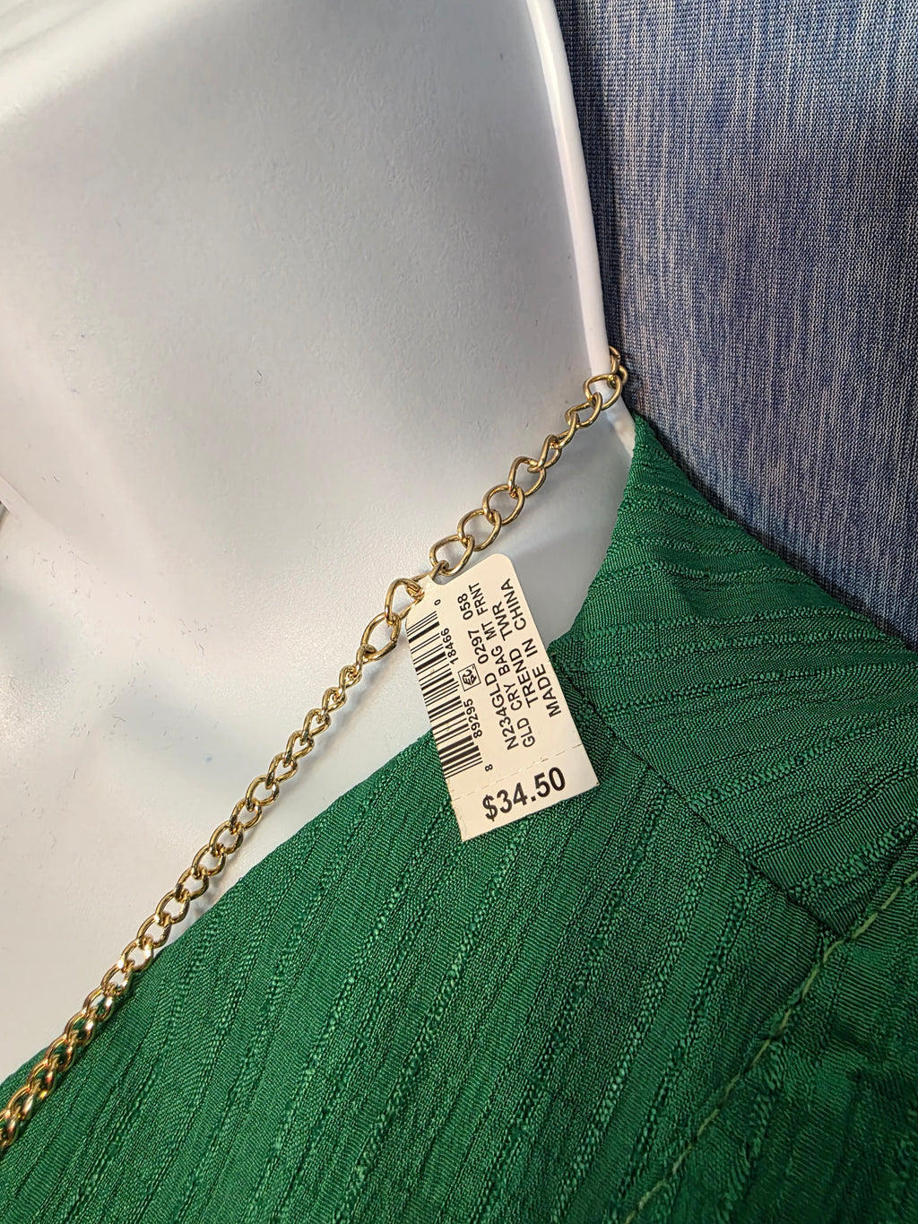 Gold tone statement necklace