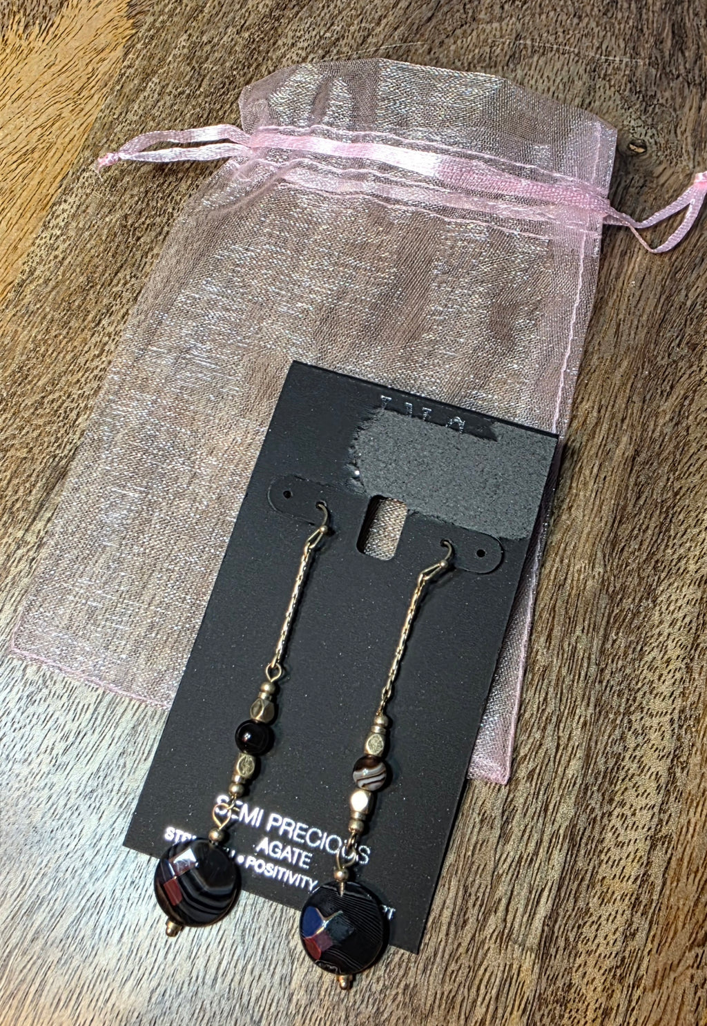 Semi Precious AGATE ear rings