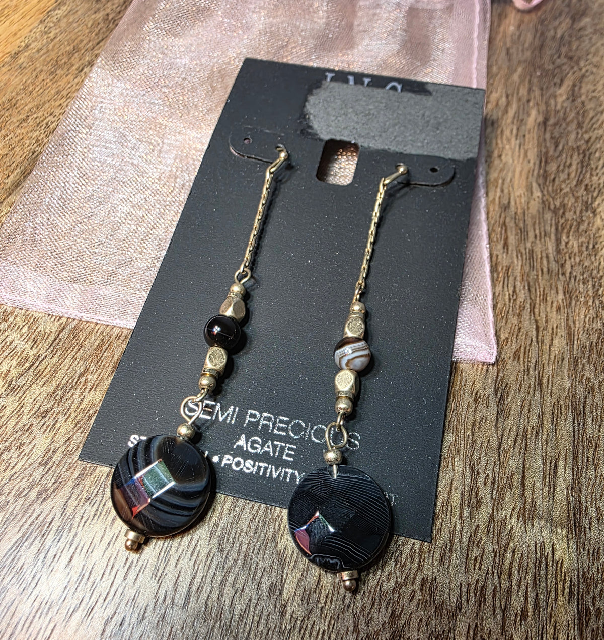 Semi Precious AGATE ear rings