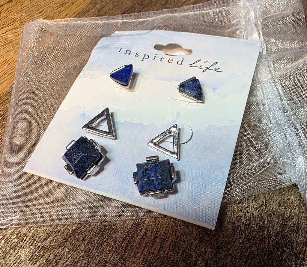 Inspired Life ear rings 3 pairs