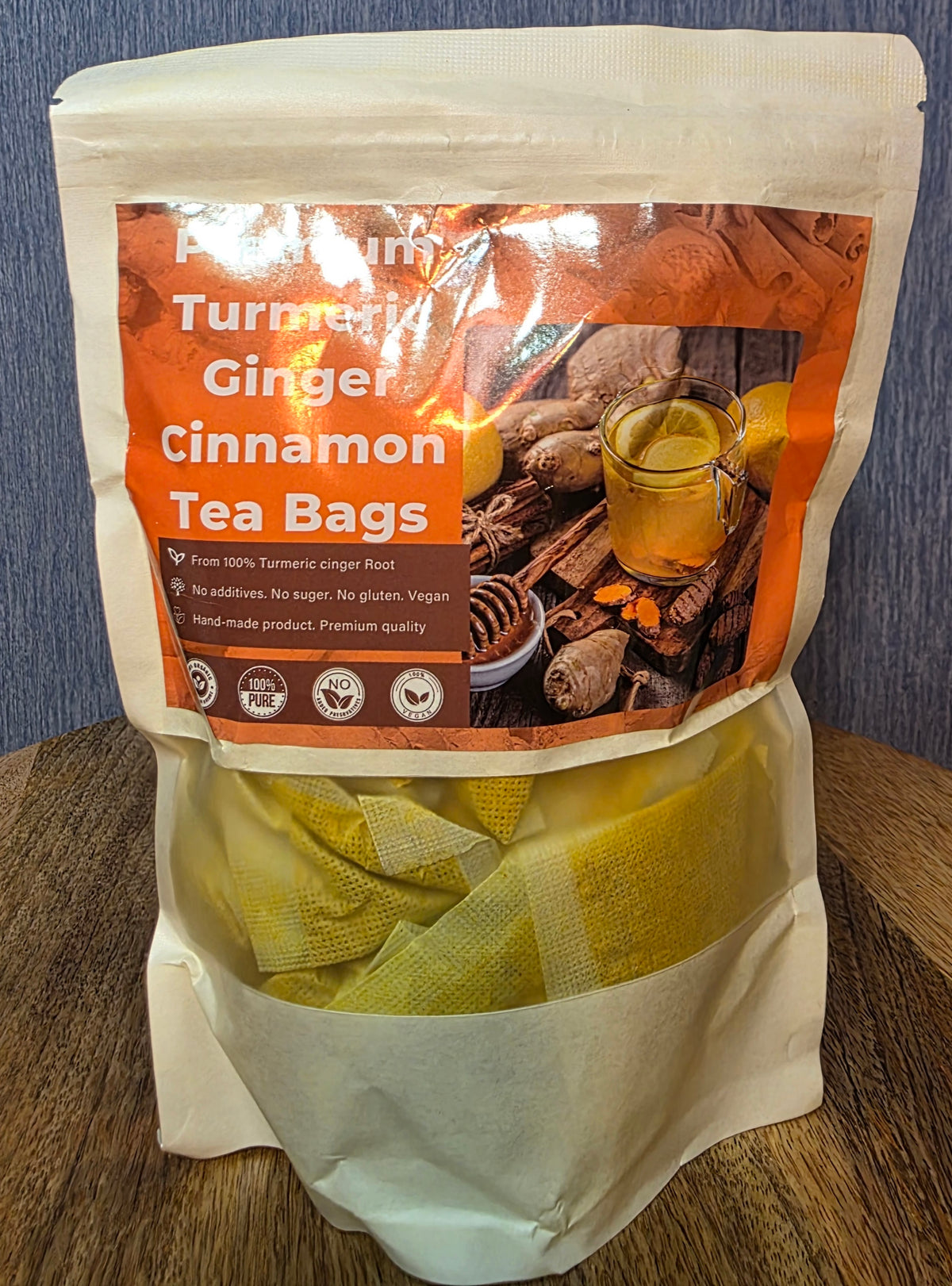 Premium Turmeric Ginger Cinnamon Tea Bags