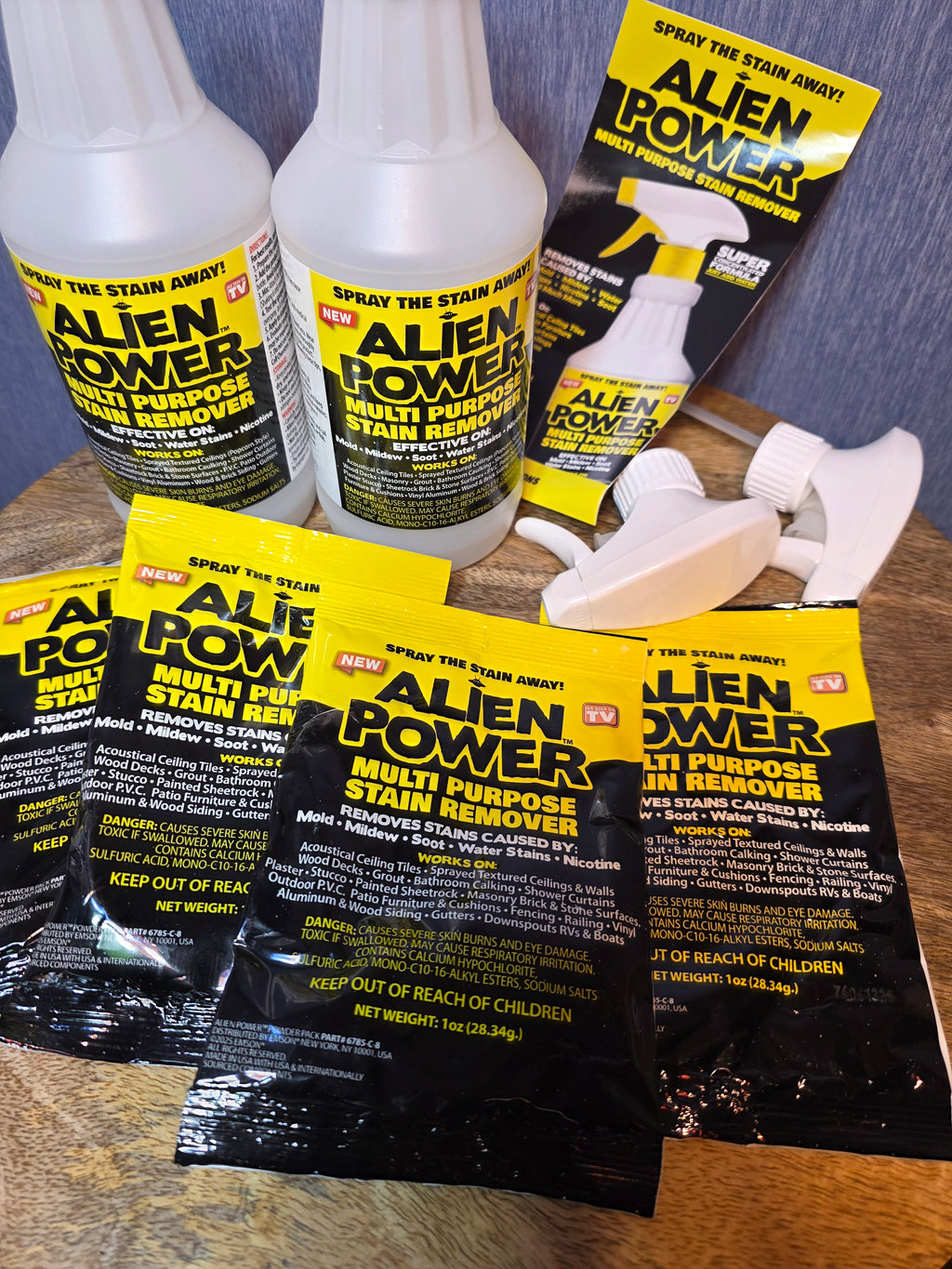 Alien power multi purpose stain remover bundle