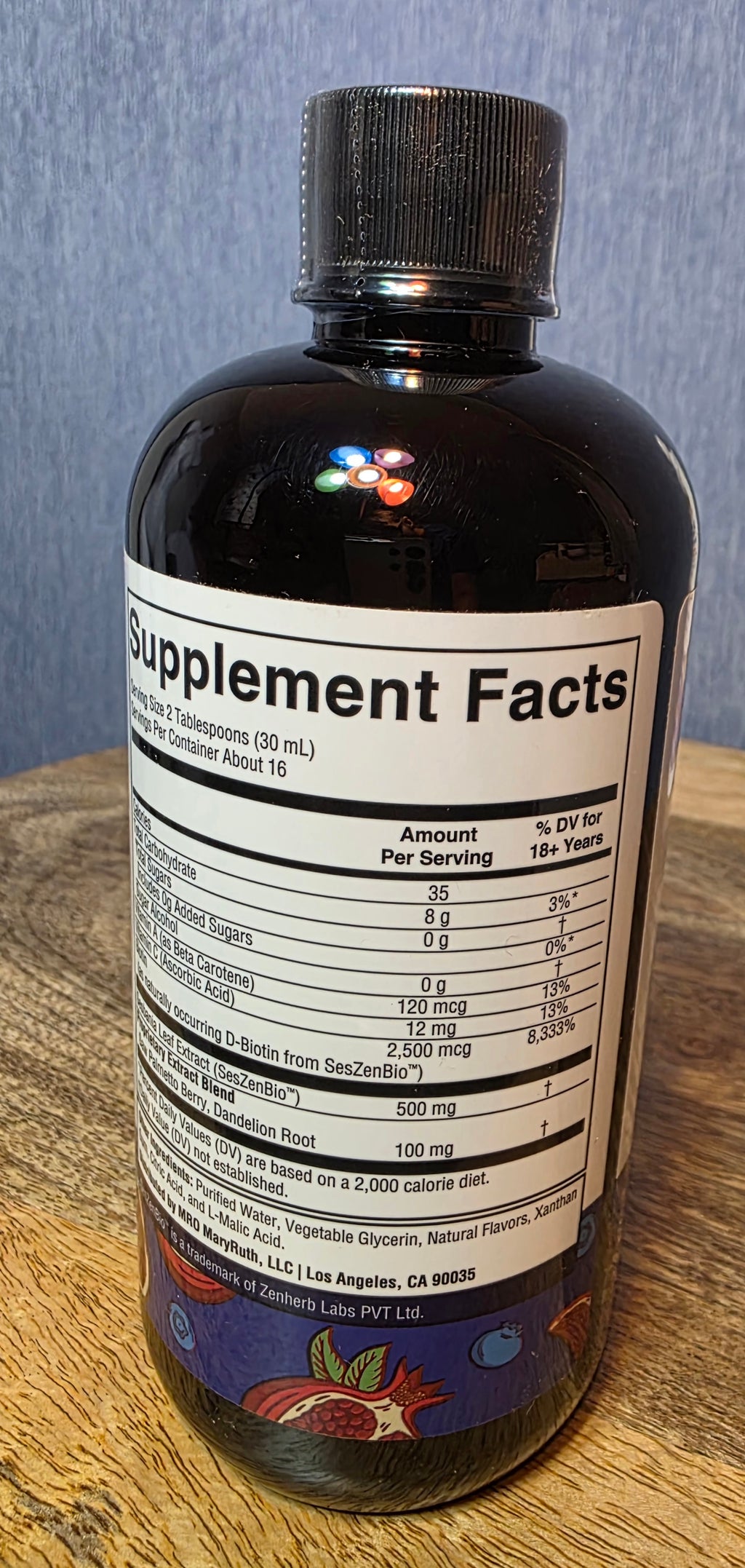 Mary Ruths Hair Support Daily Liquid Blueberry Pomegranate