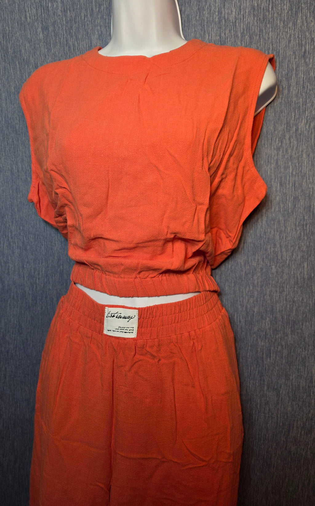 2 piece pants and crop top size XL