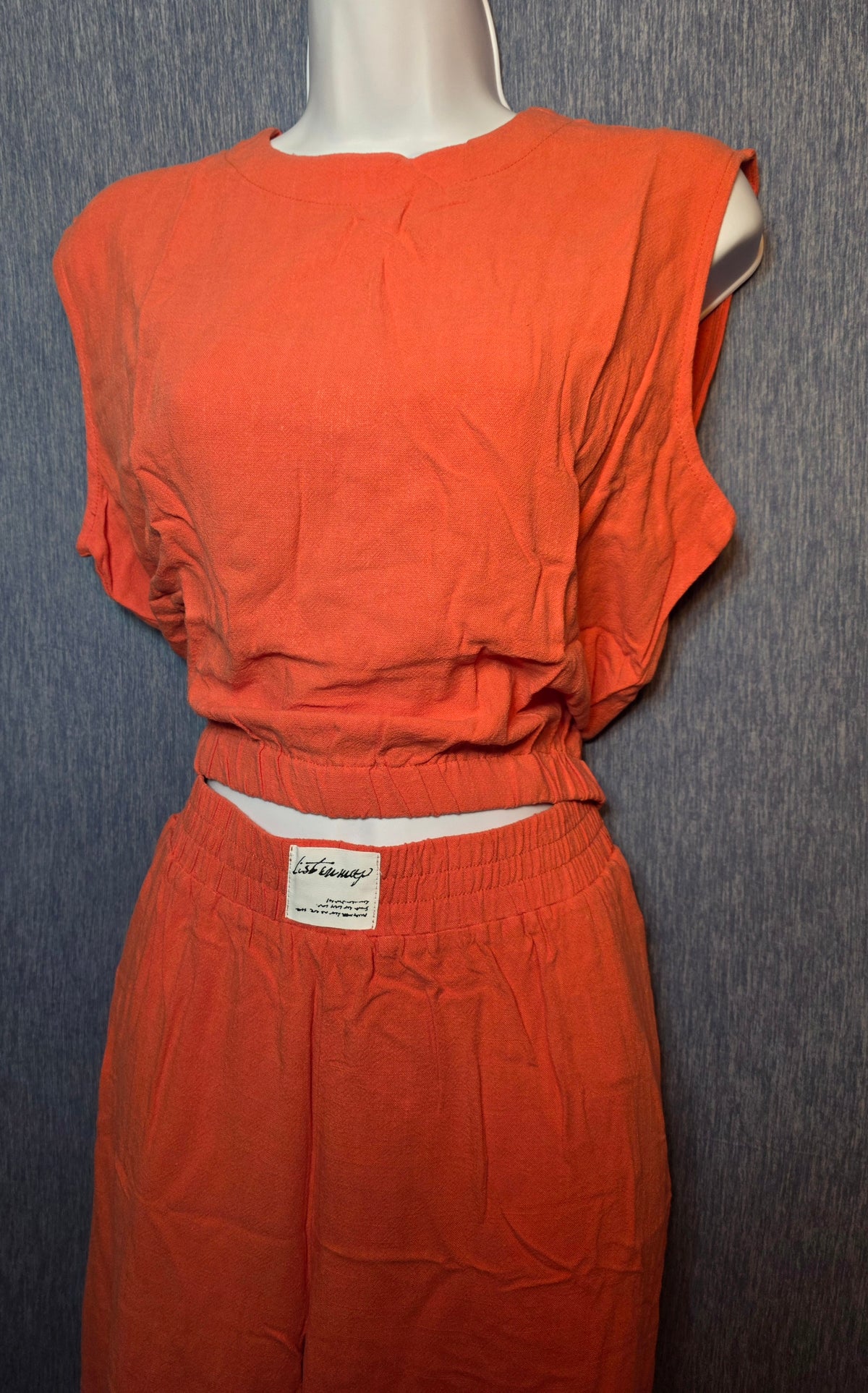 2 piece pants and crop top size XL