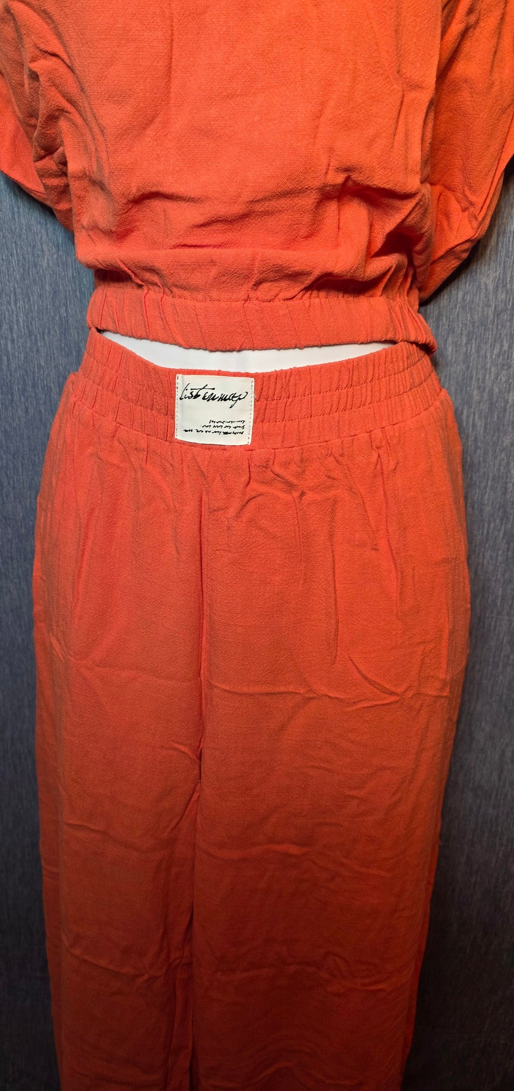 2 piece pants and crop top size XL