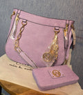 Mia K Lina collection Lavender purse and wallet set