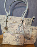 MKF Lady powder blue 3 piece set bags and wallet