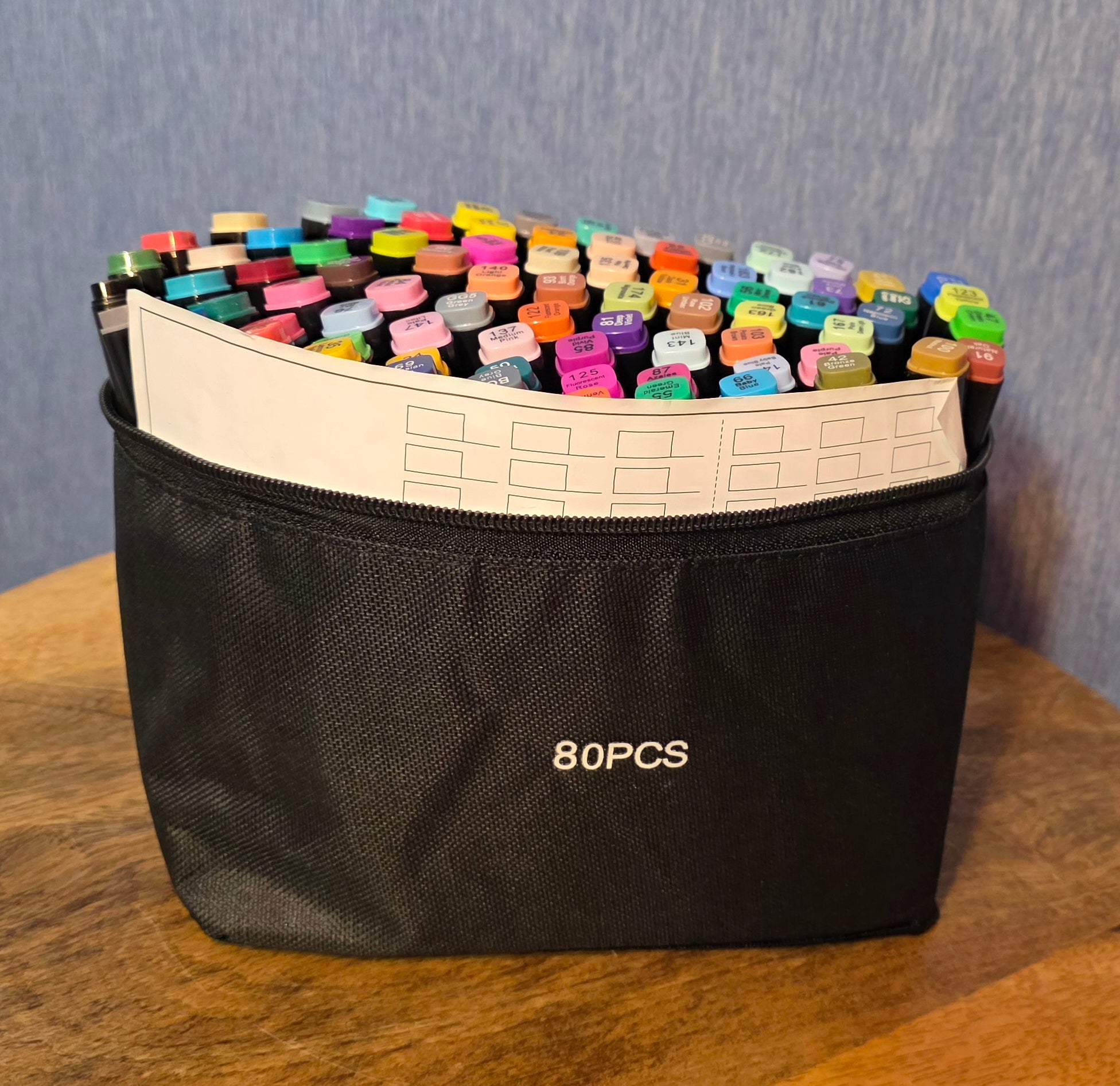 80 piece dual tip marker set