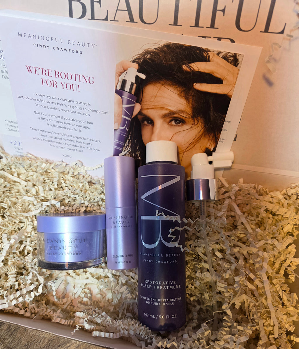 Meaningful Beauty scàlp treatment and glowing serum and Age recvery night cream bundle