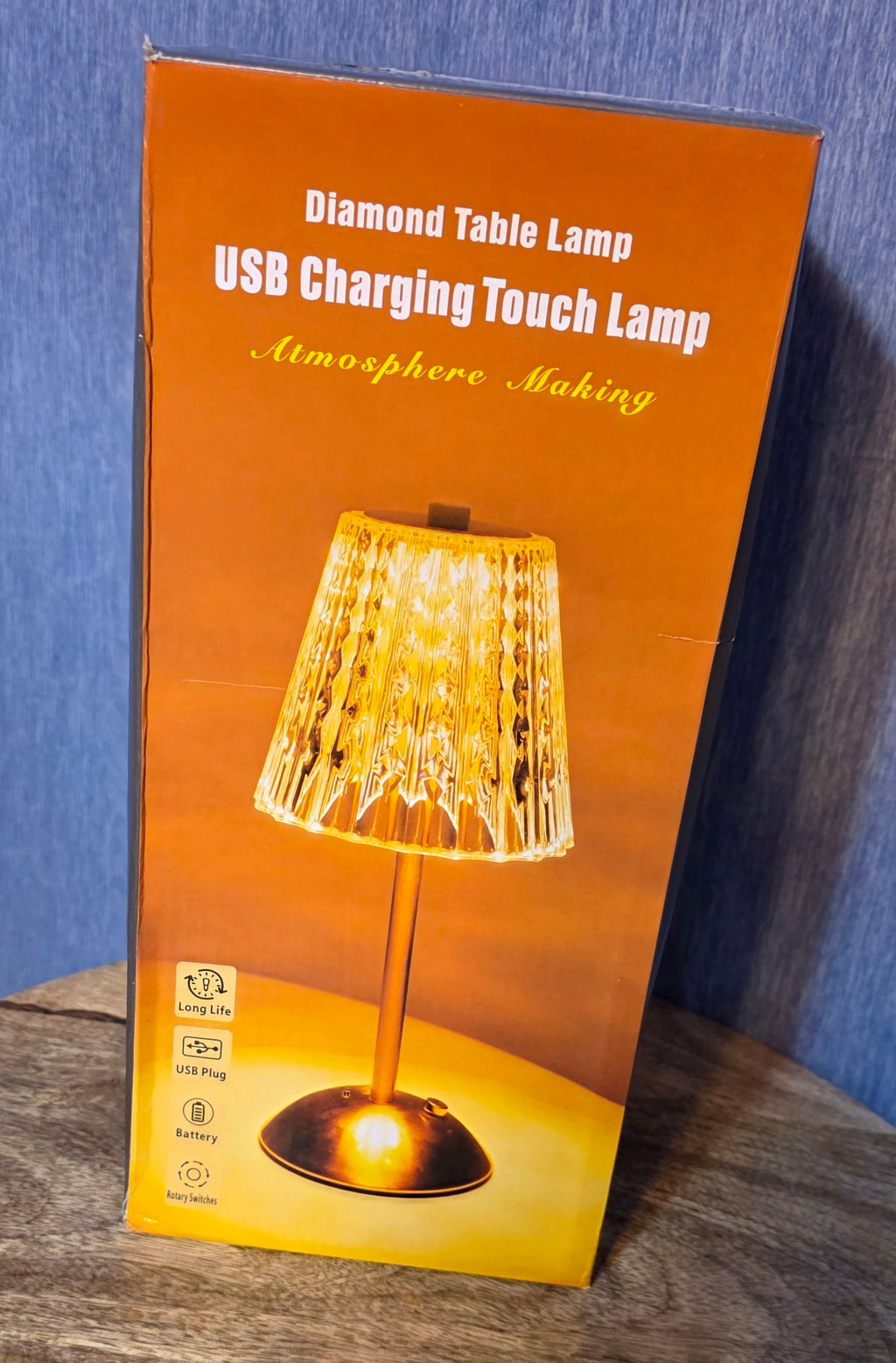 Cordless touch lamp