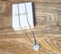 Puffy heart necklace