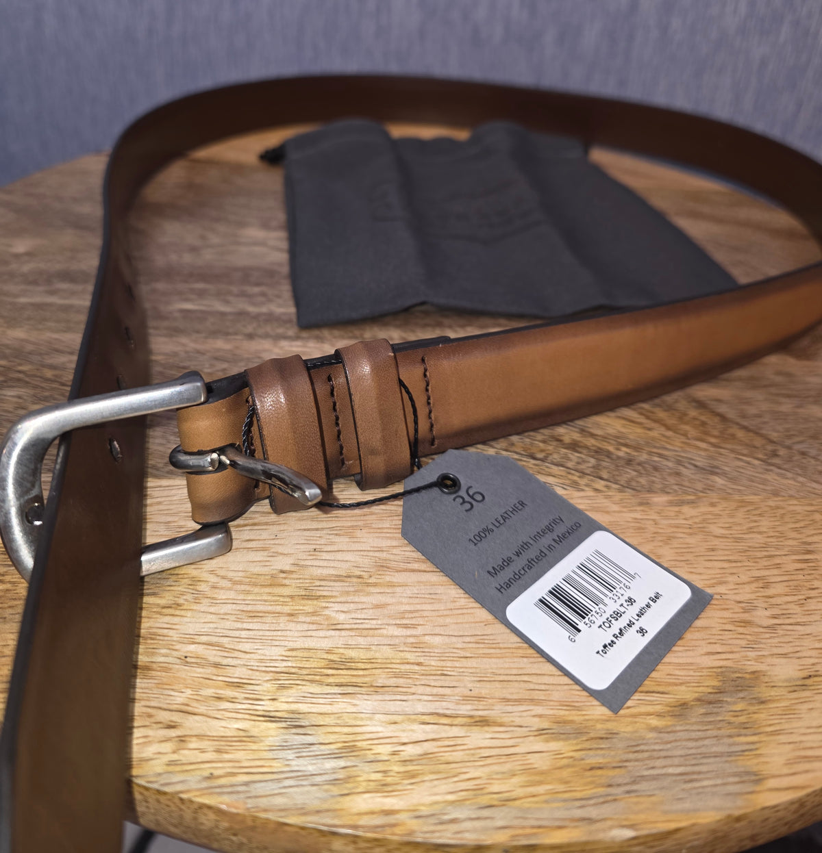 Mens 100% leather belt by Thursday Boot Company