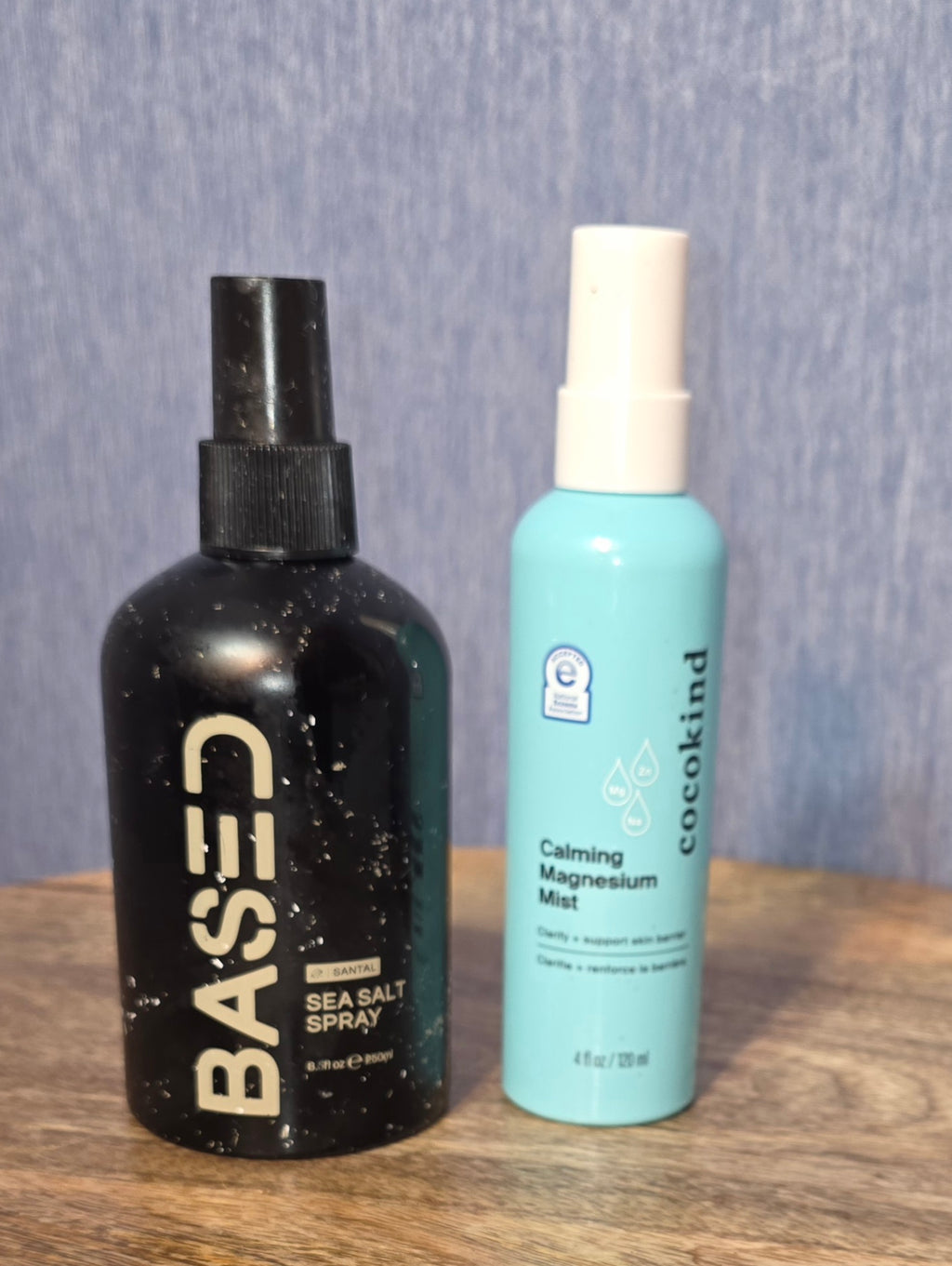 BASED Sea salt spray for hair and Cocokind calming Magnésium mist for skin bundle 2 for one price