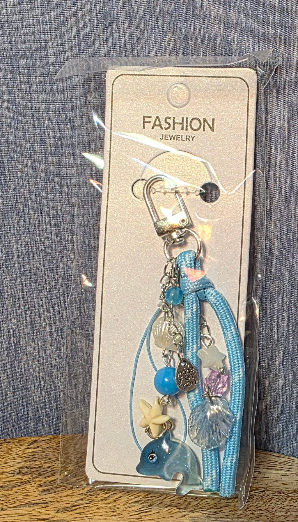 Purse/Bag charm in blue
