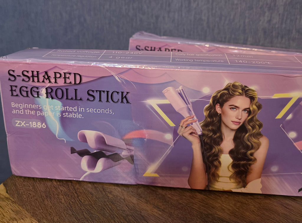 S Shaped Egg Roll Stick hair waver