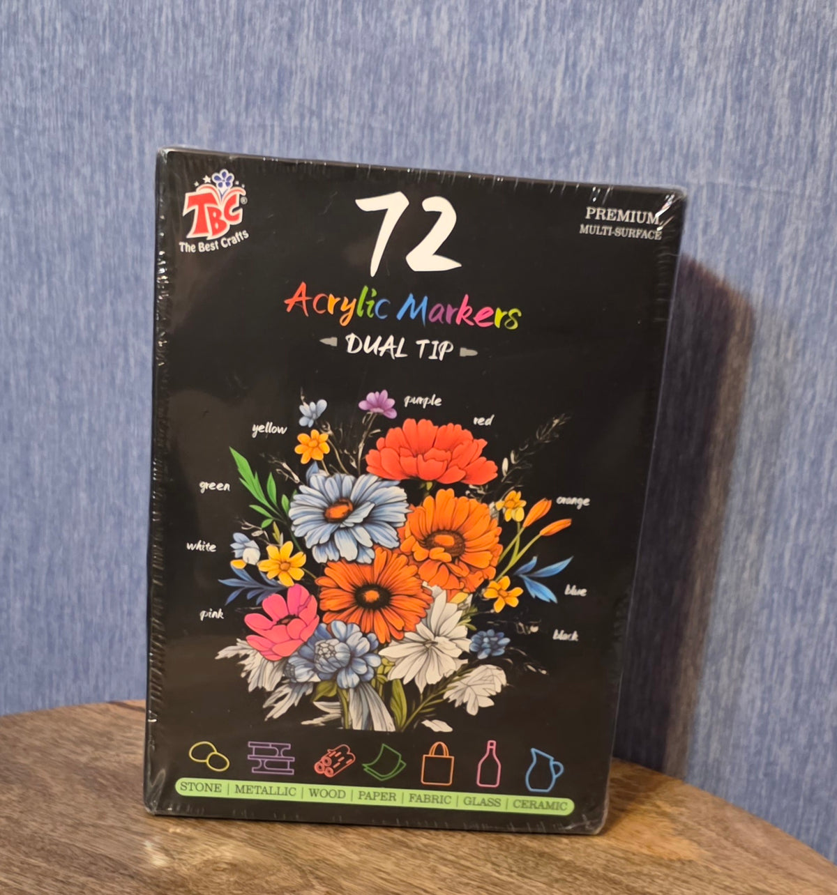 72 Acrylic Markers Dual Tip