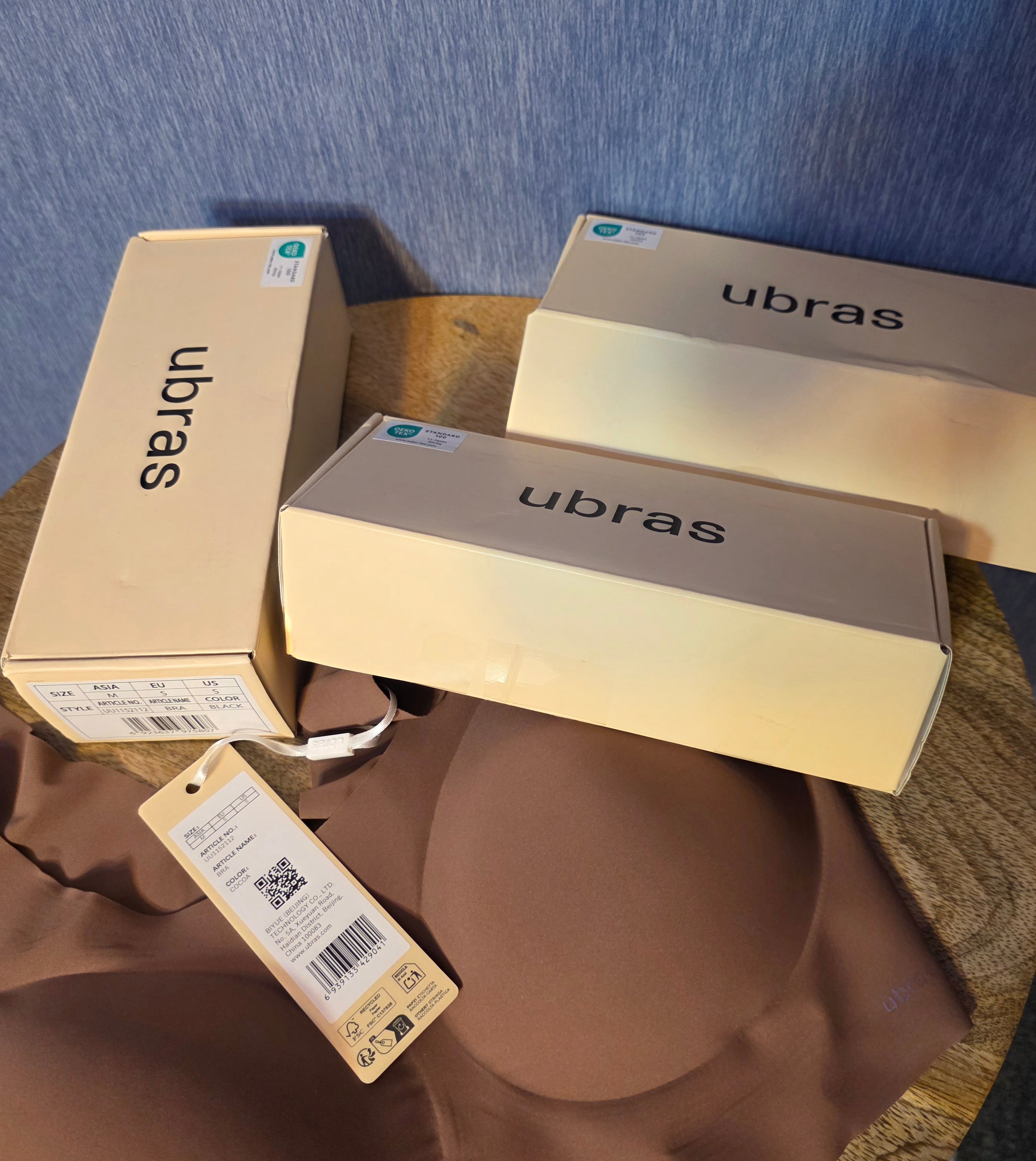 Ubras 3 pack bra set US small