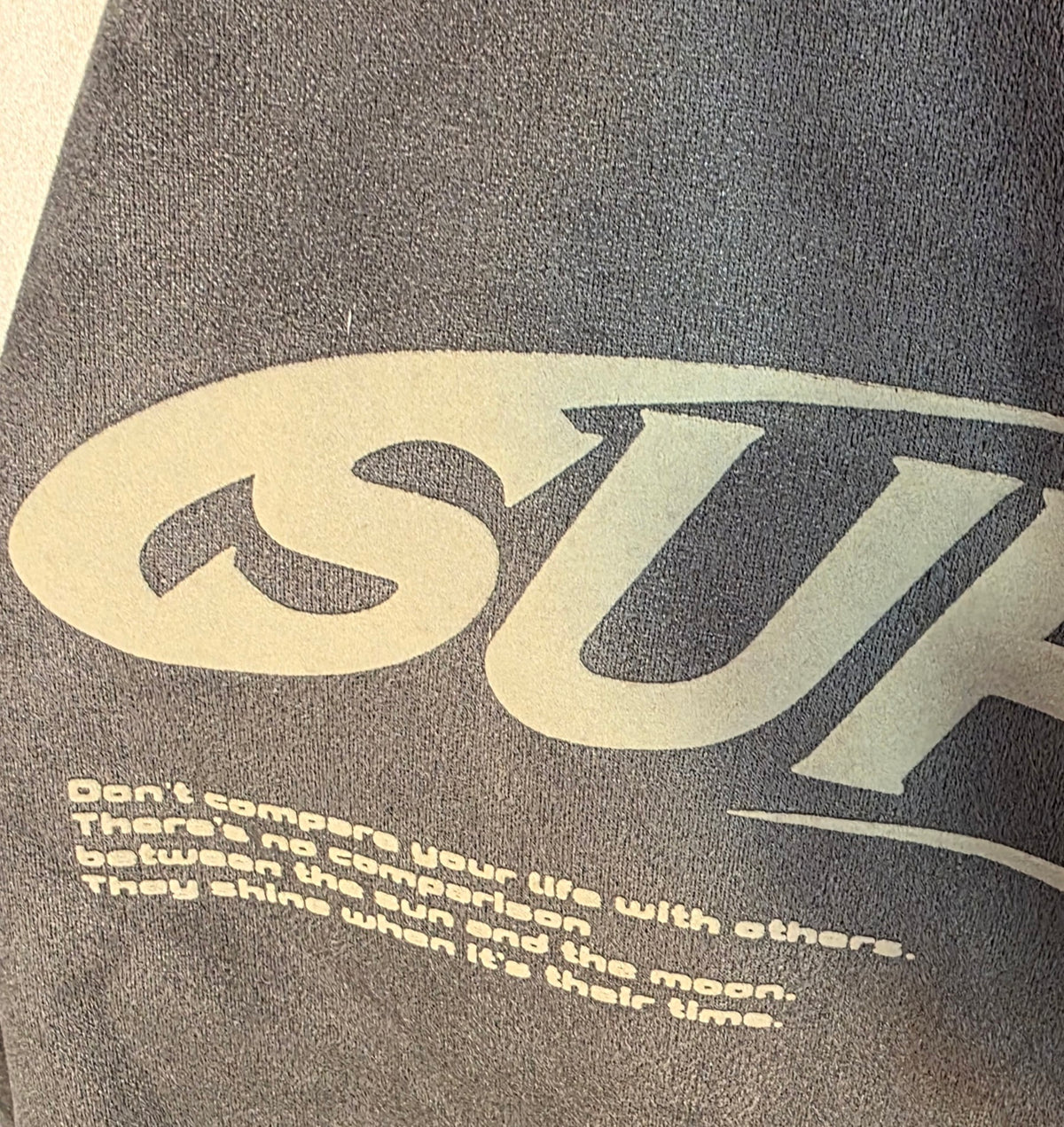 Supermade outshout words mens shirt
