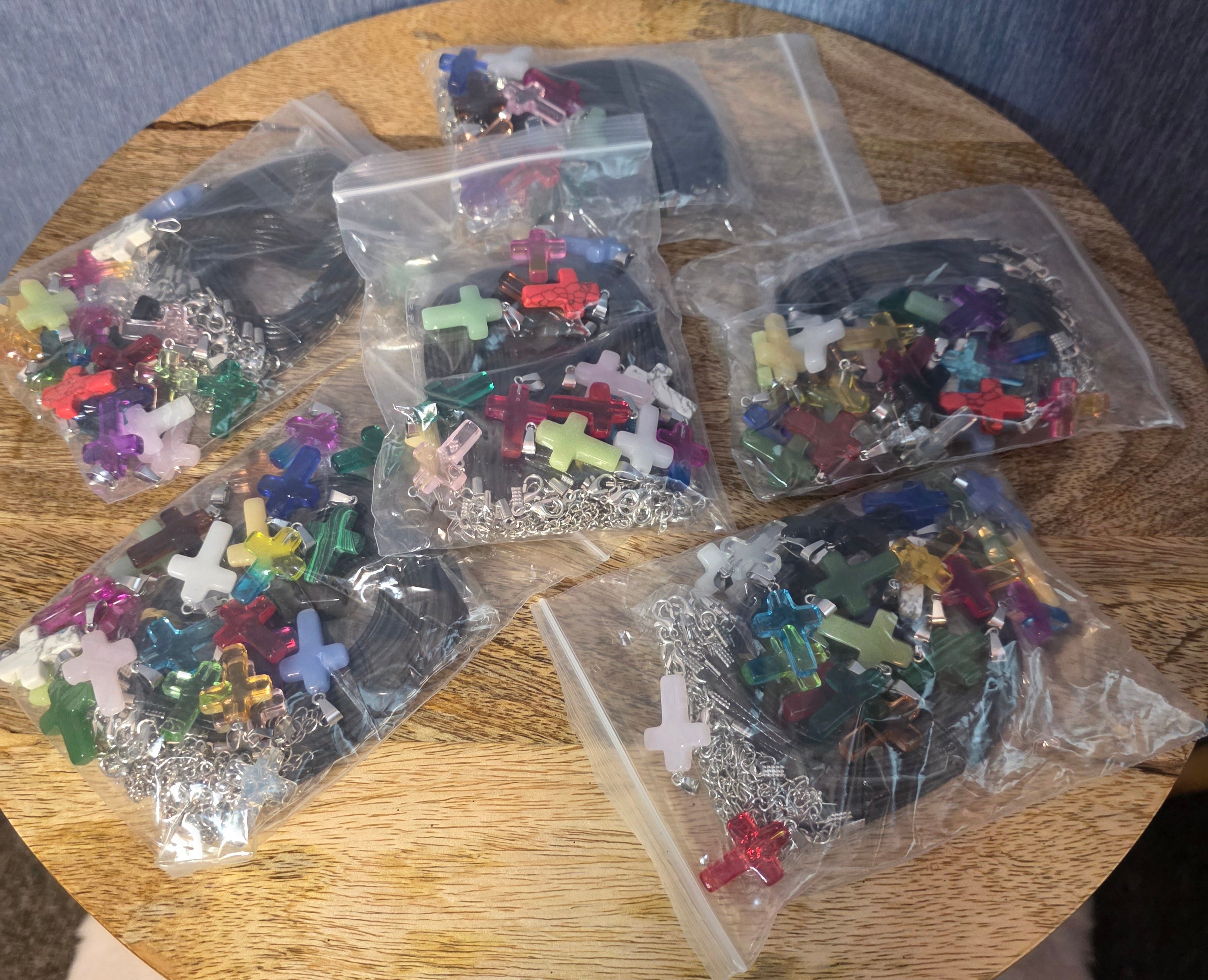 Make your own cross necklaces kit