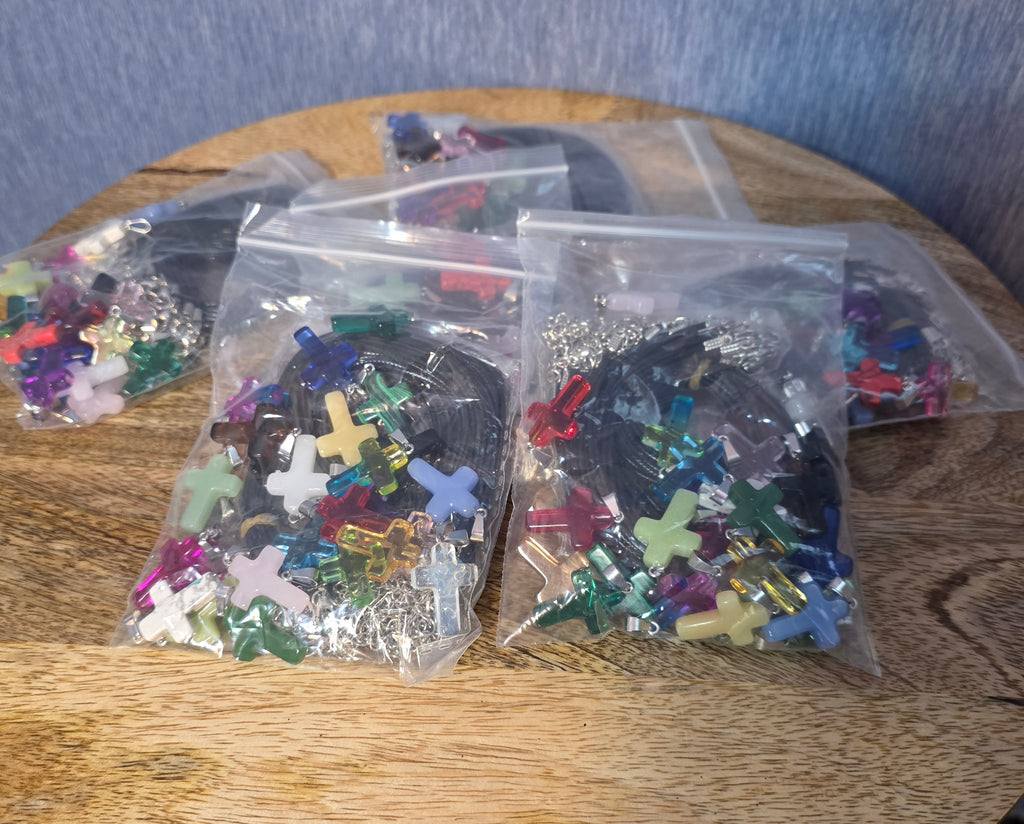 Make your own cross necklaces kit