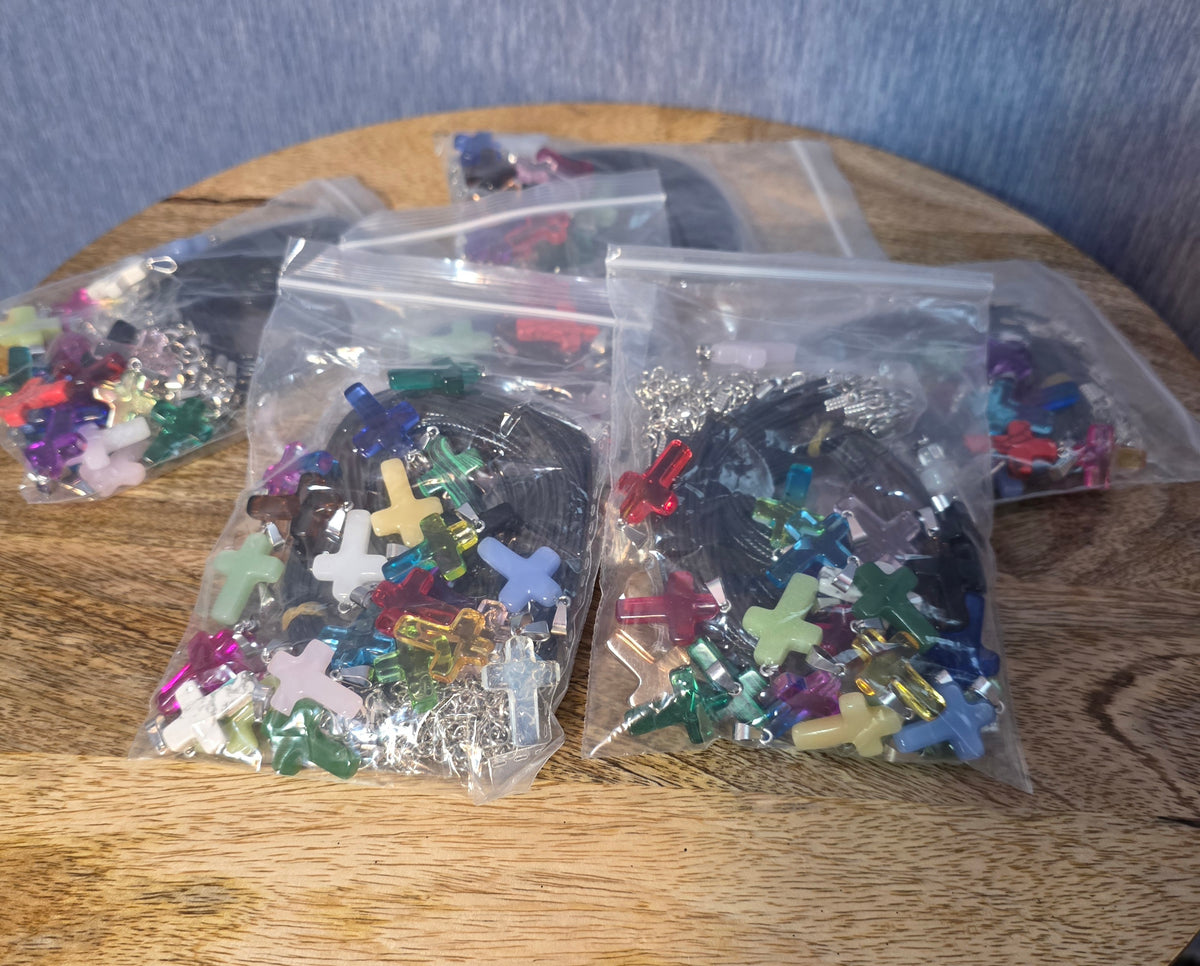 Make your own cross necklaces kit